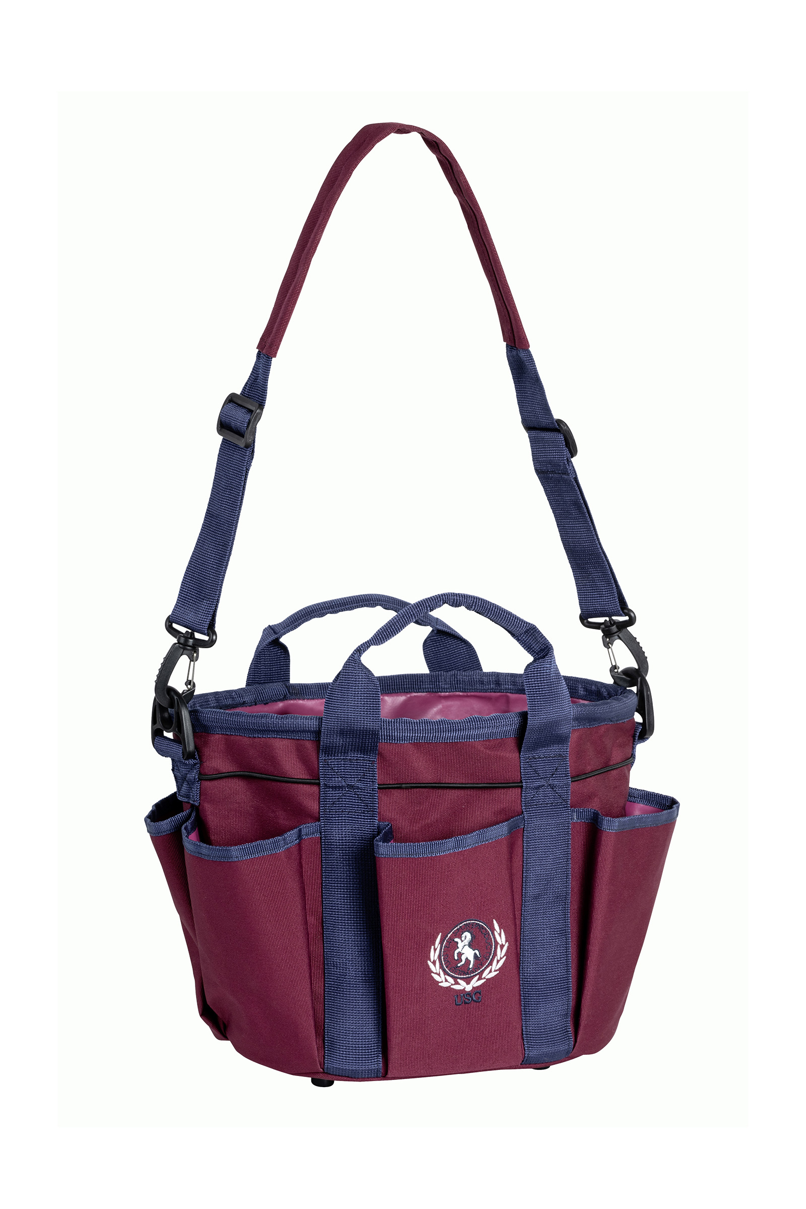 Burgundy/ Navy USG Kleine Putztasche