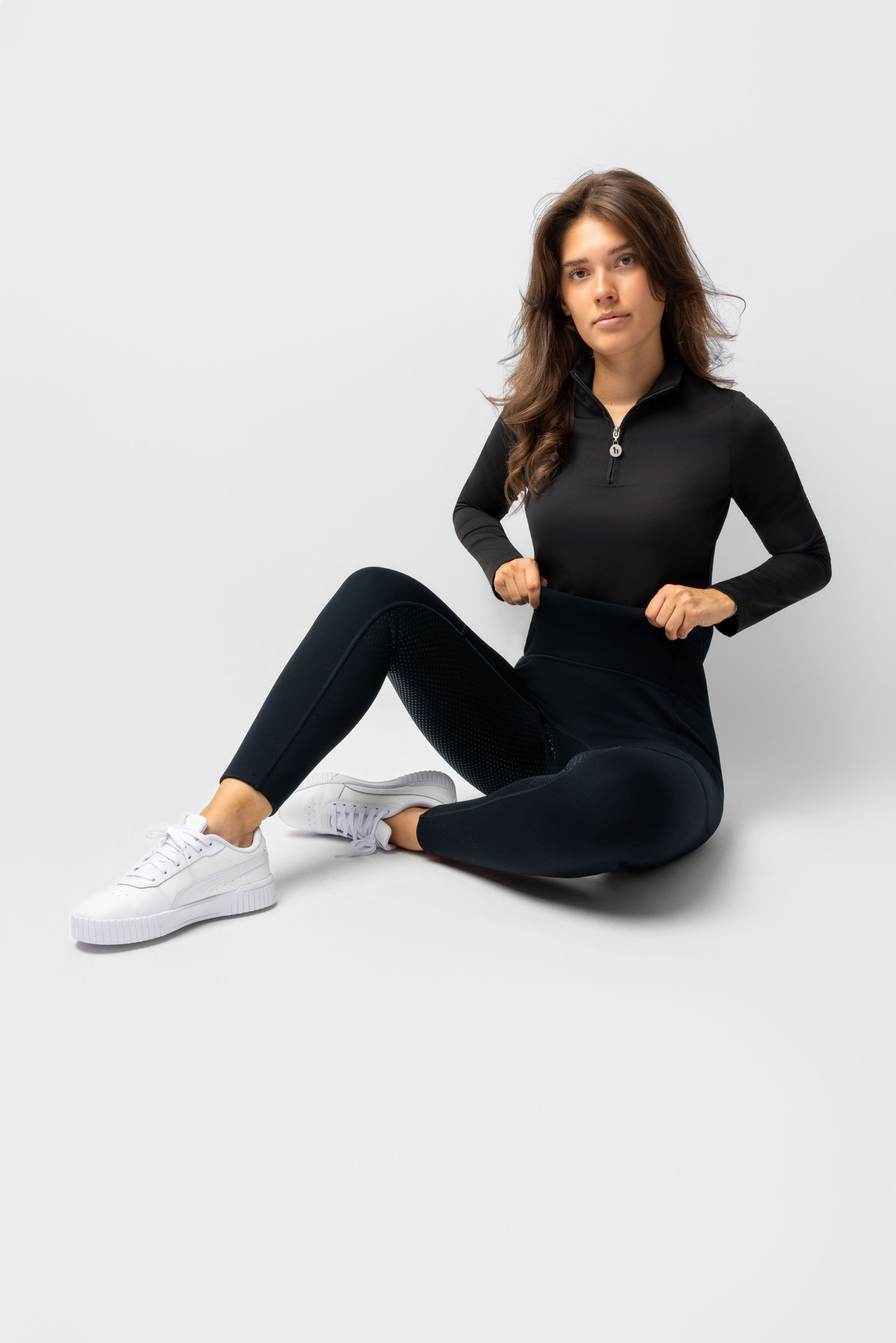 Horze Greta Damen Thermo Vollbesatz-Reitleggings