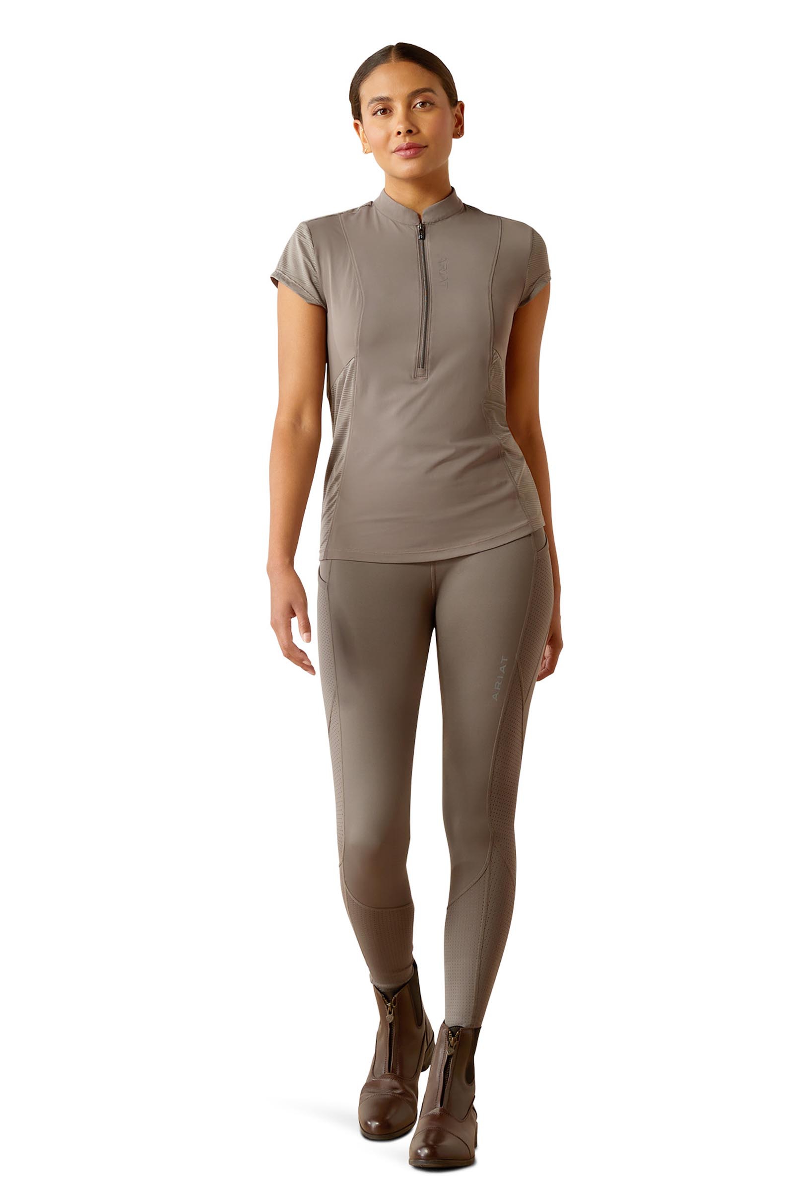 Ariat Breathe Damen Baselayer mit 1/2 Rei&szlig;verschluss