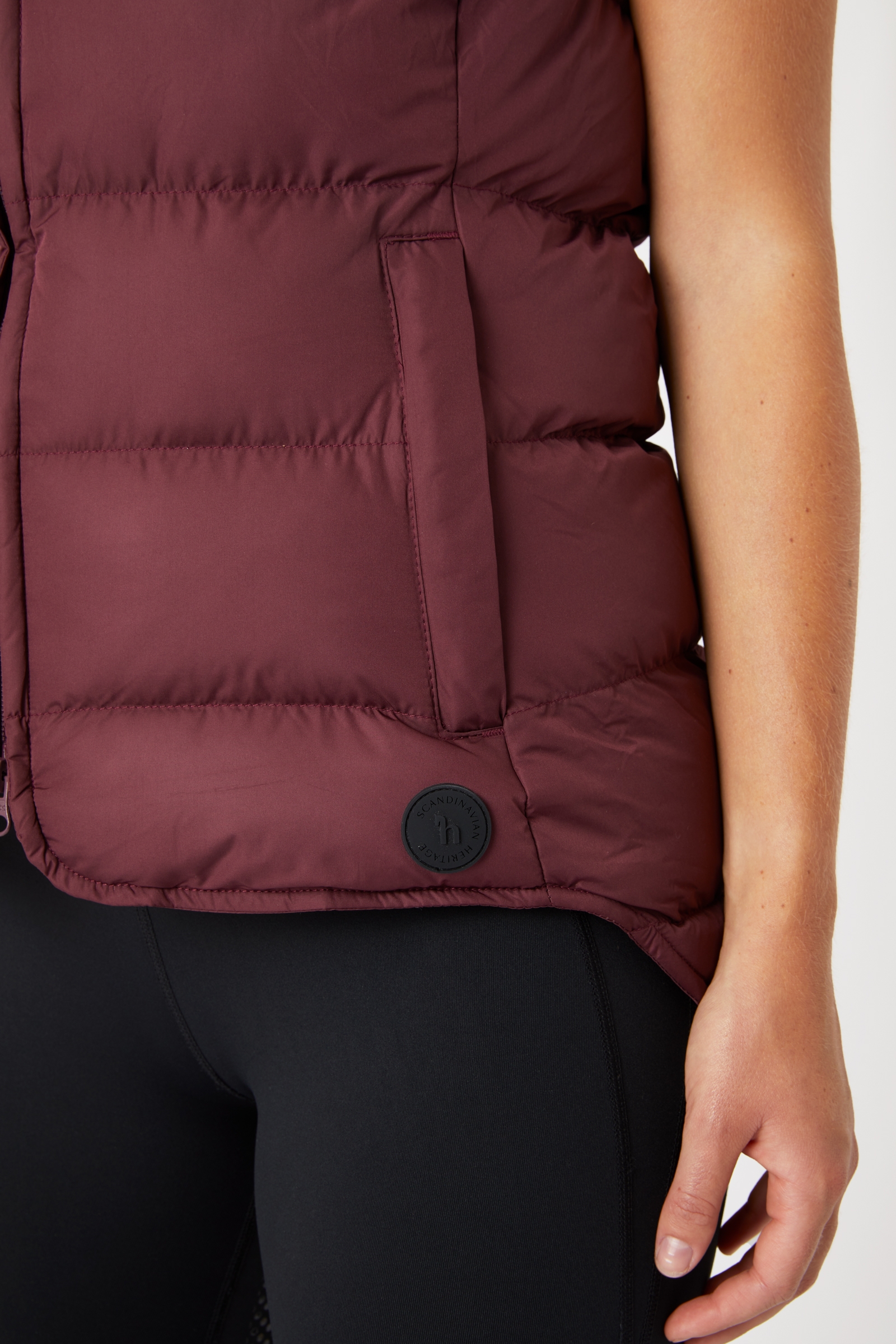 Horze Callie gefütterte Damen Reitweste mit Kapuze