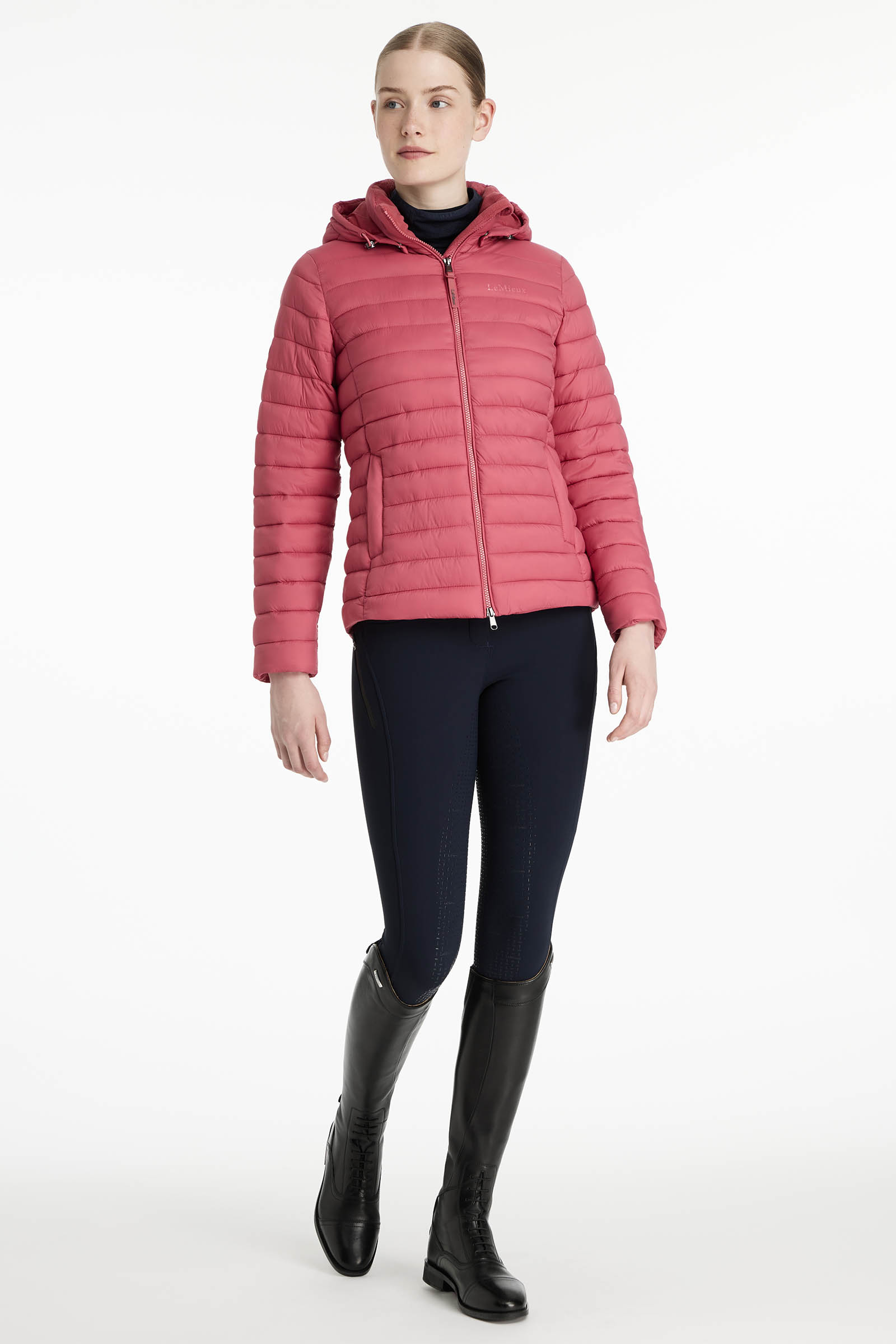 LeMieux Rose Damen-Steppjacke mit Kapuze