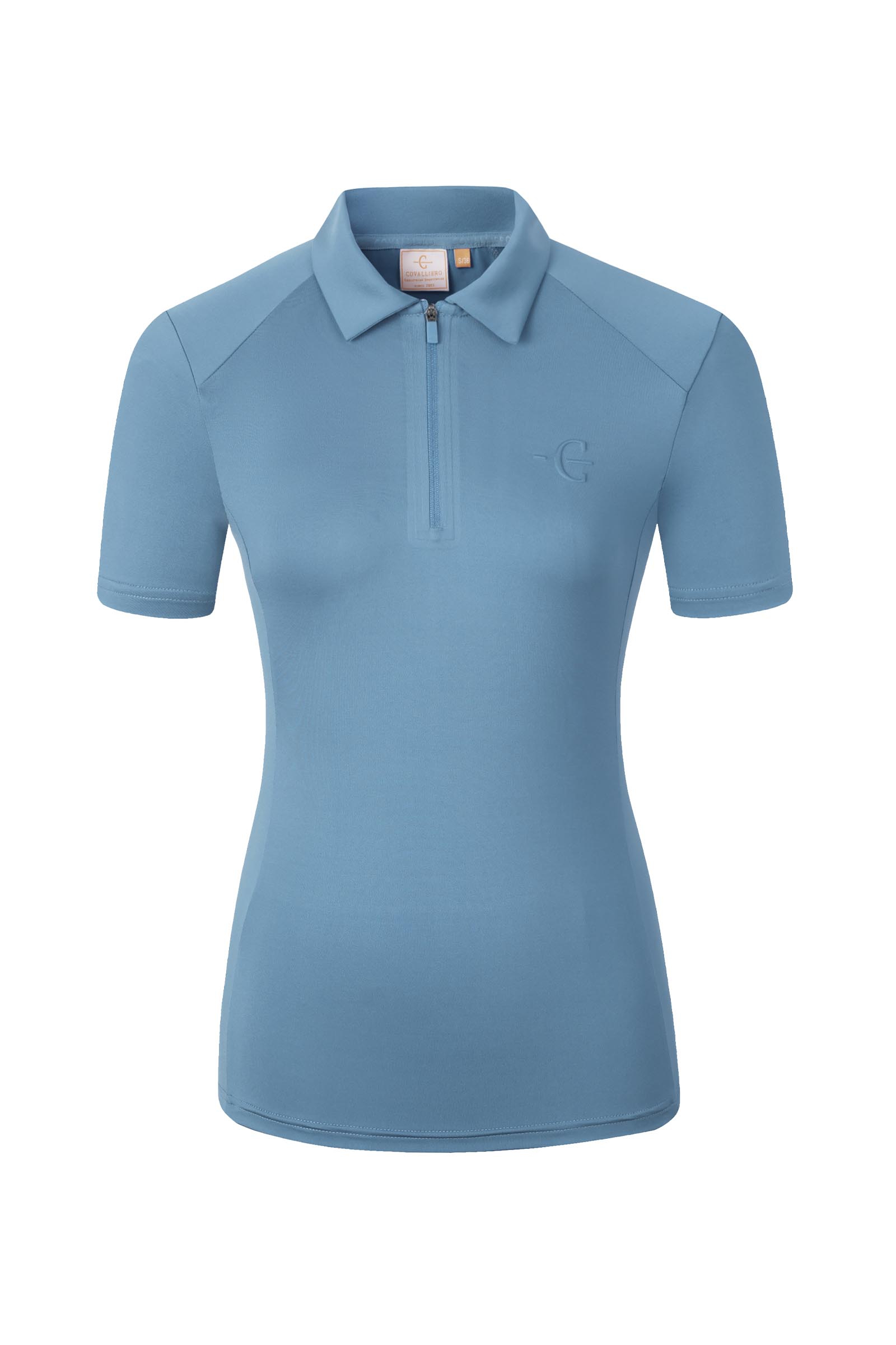 Smoked Blue Covalliero Damen Poloshirt