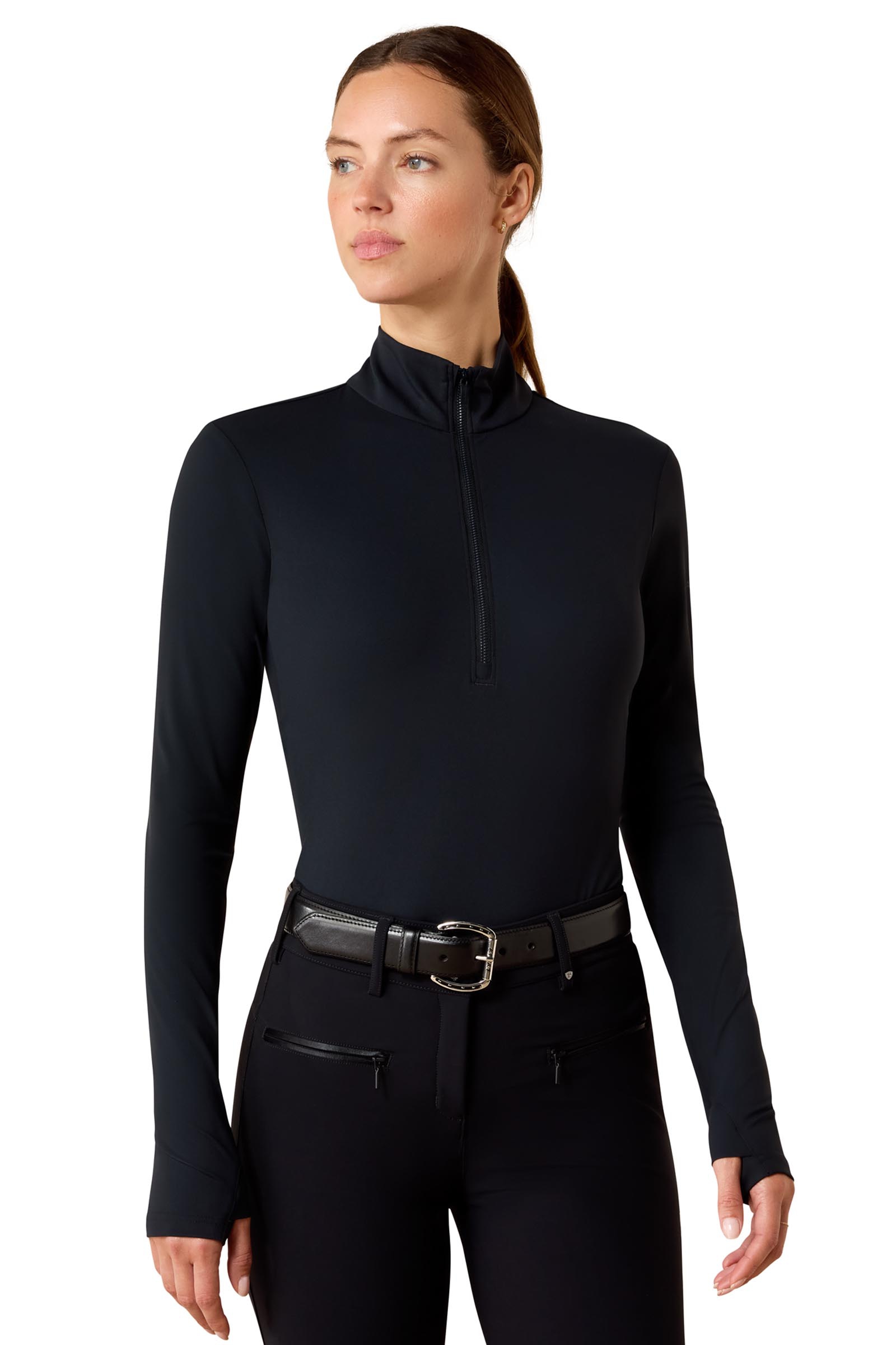 Black Ariat Damen SolVeil Baselayer Langarm