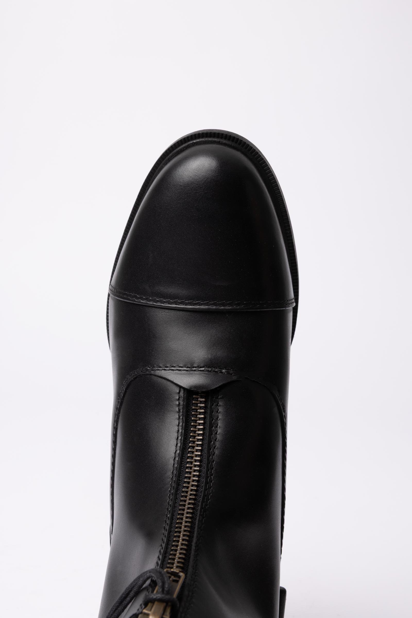 Horze Oldenburg Leder Jodhpurstiefeletten mit Frontreißverschluss