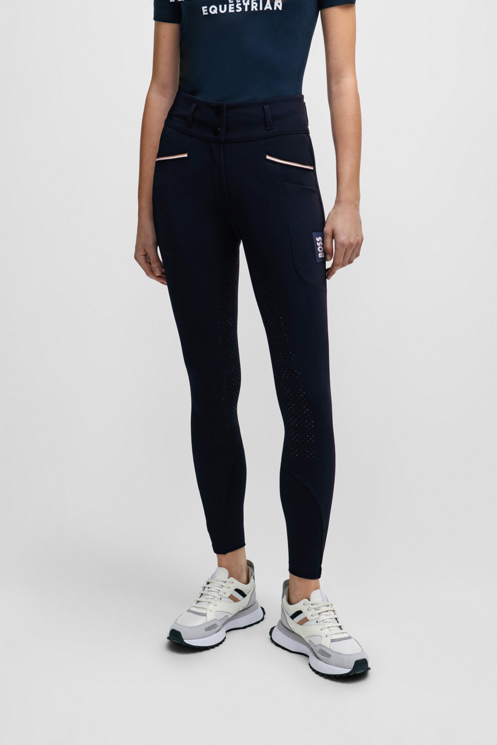 Boss Hailey Vollbesatz High Waist Sommer Reithose