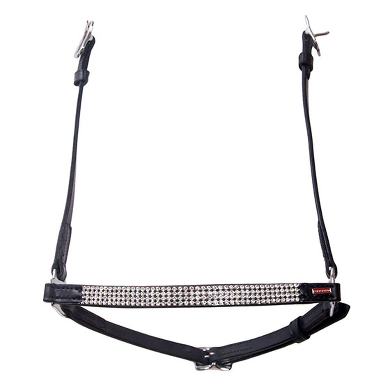 WH/AB Karlslund Hannoveranischer Reithalfter mit vier Reihen Kristalle