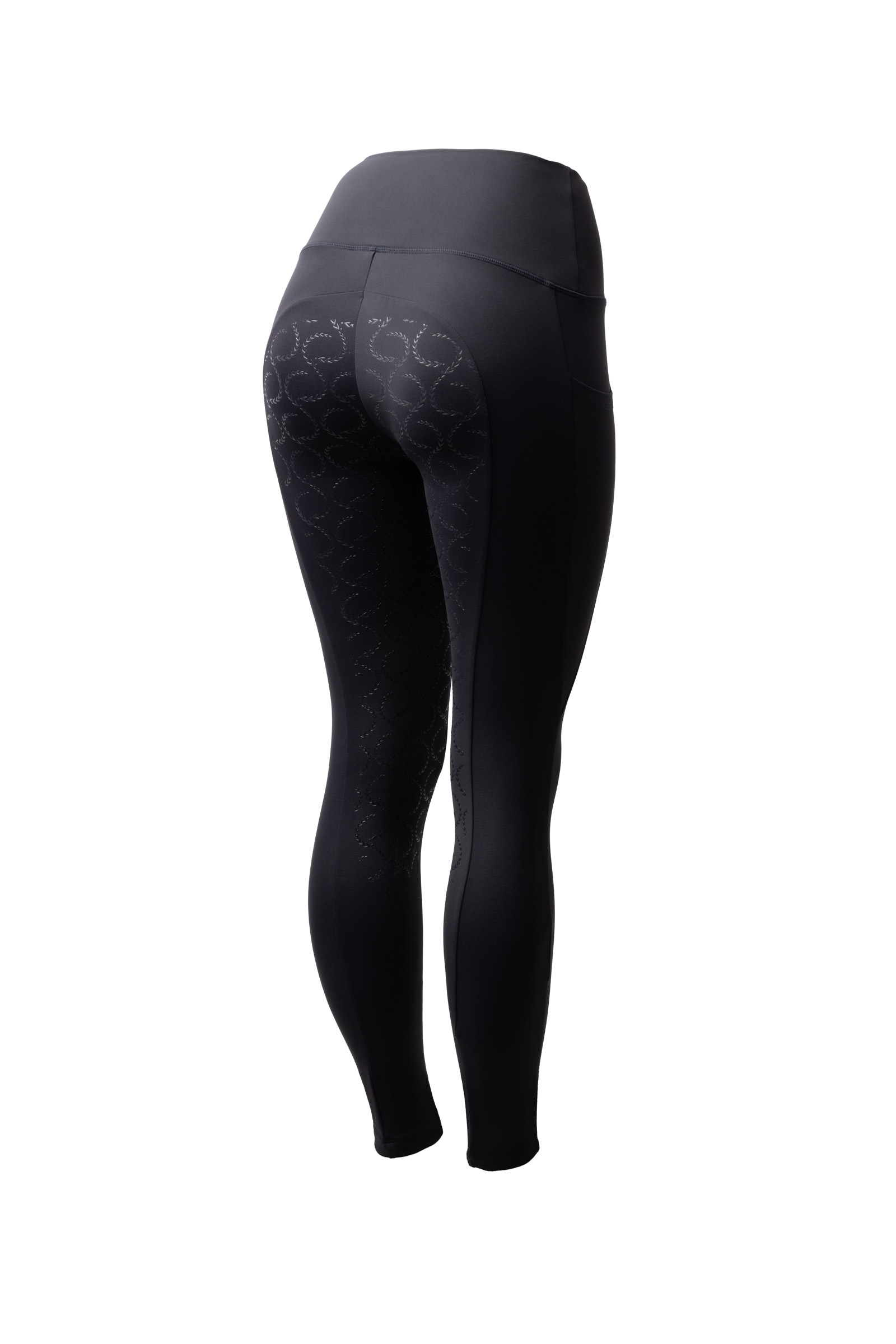 dark nay Horze Gillian Damen Thermo Vollbesatz Leggings