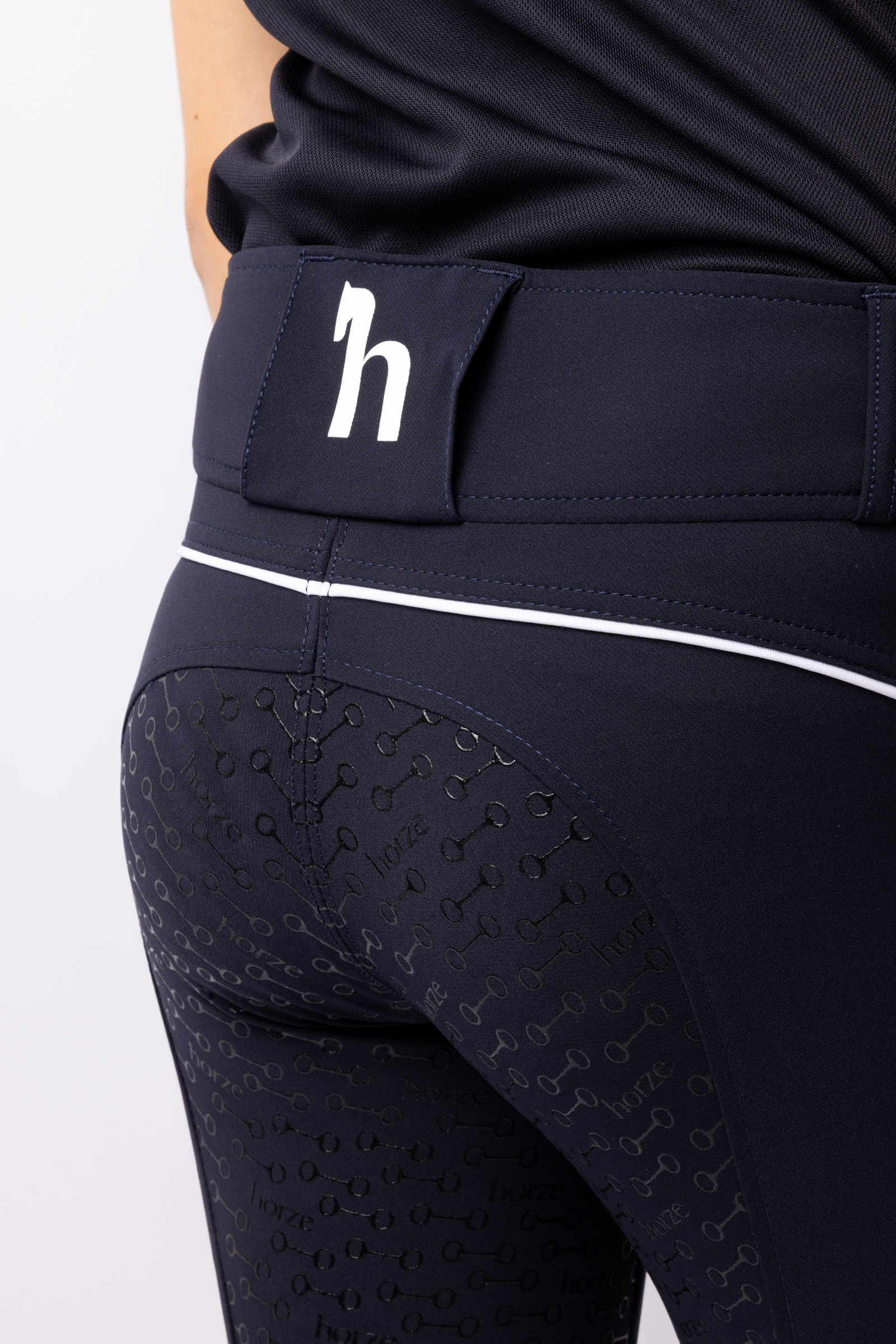 Horze Aubrey Kinder Reithose mit Vollbesatz  mit Silikon und hohem Bund