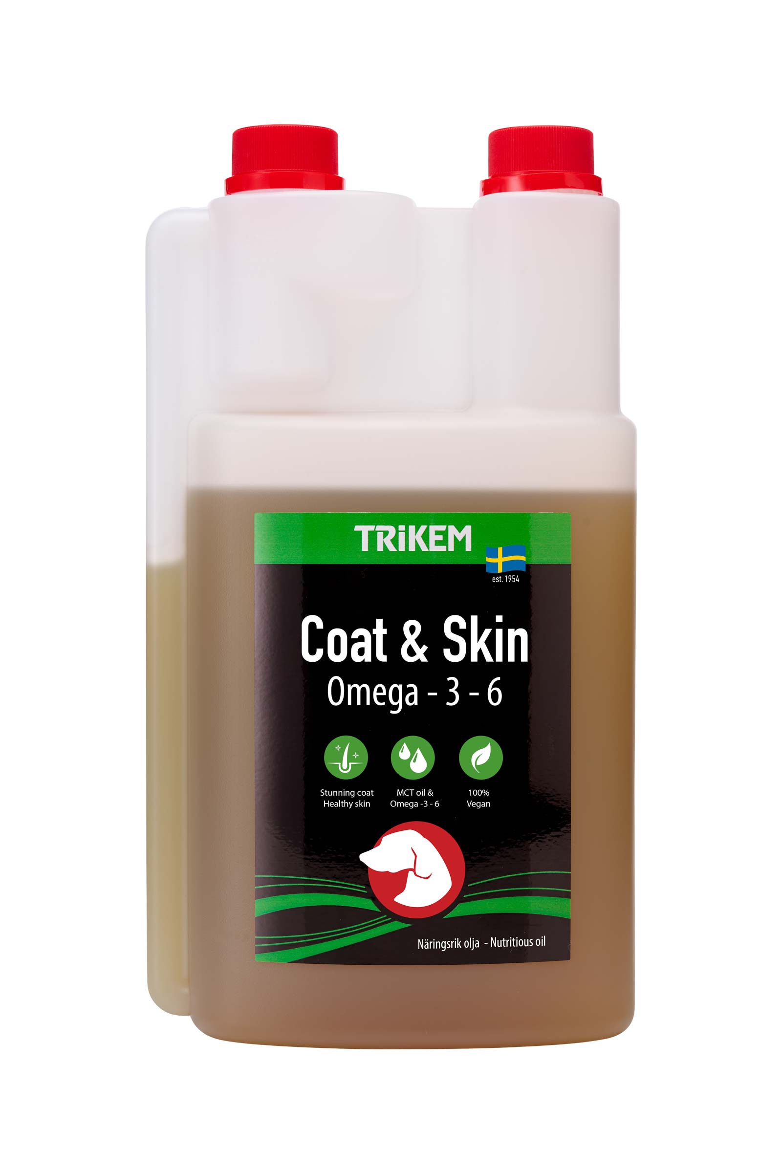Trikem Coat & Skin &Ouml;l-Futterzusatz f&uuml;r Hunde, 500 ml