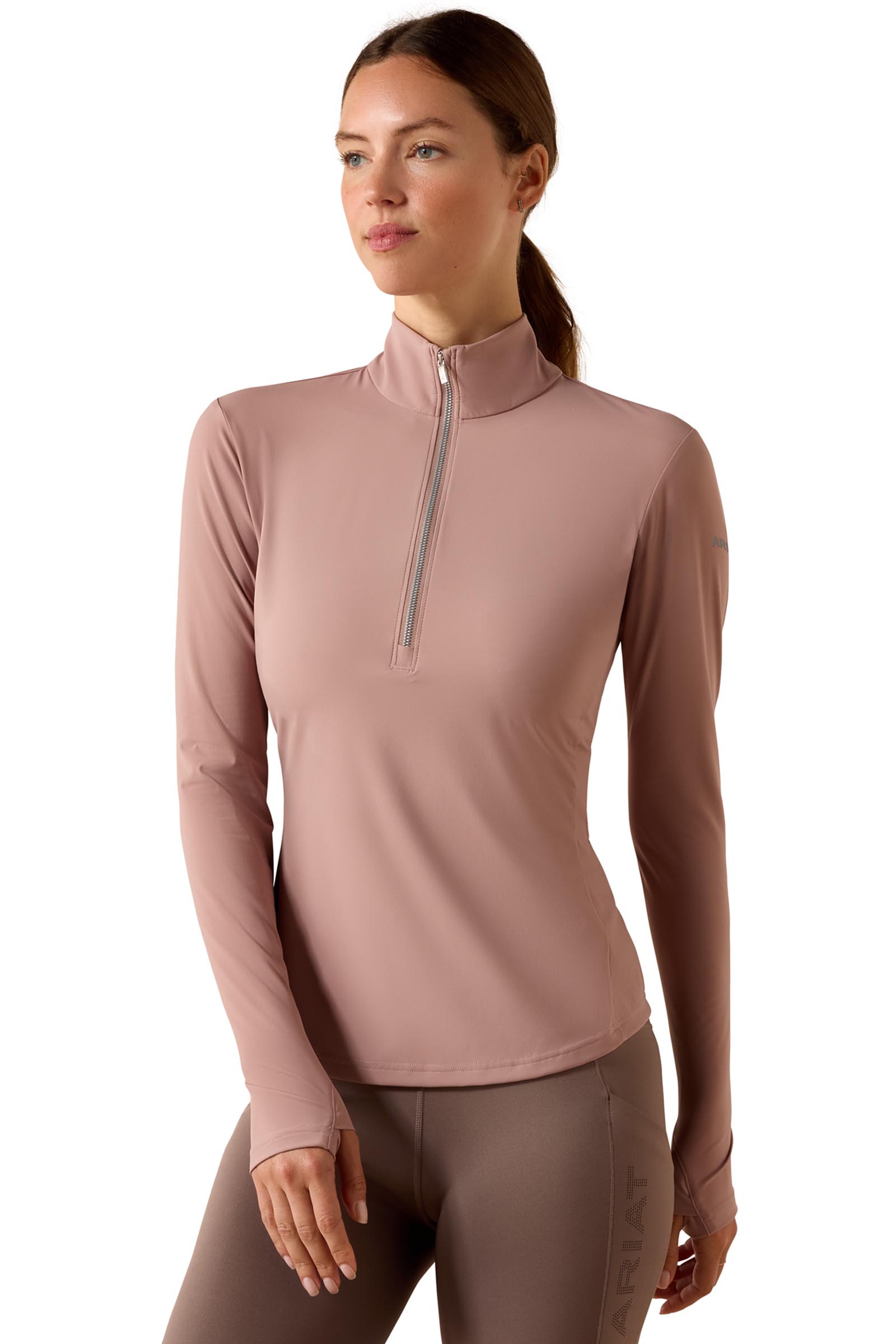Antler Ariat Damen SolVeil Baselayer mit 1/2 Rei&szlig;verschluss