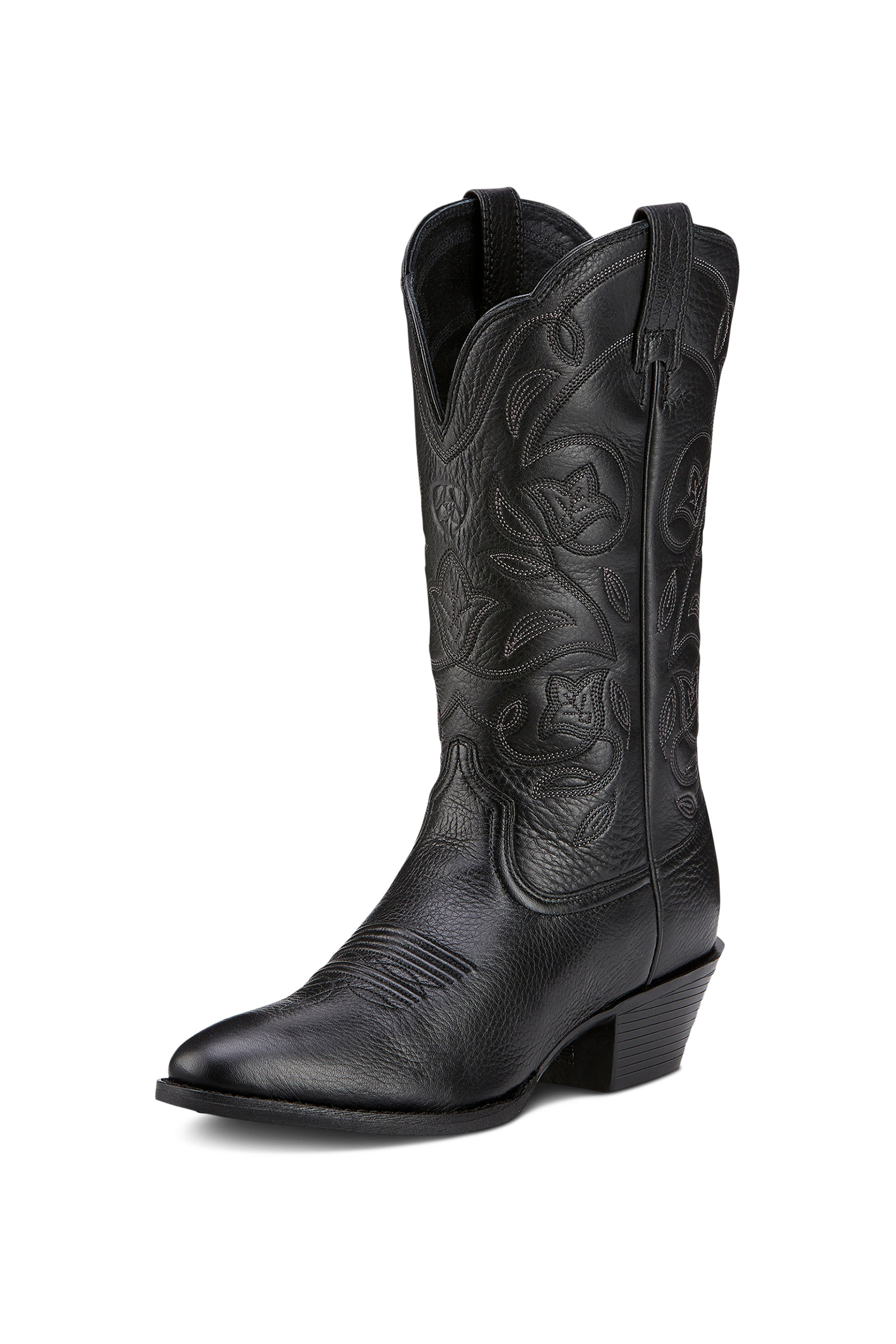 Black Deertan Ariat Heritage R Toe Damen Westernstiefel