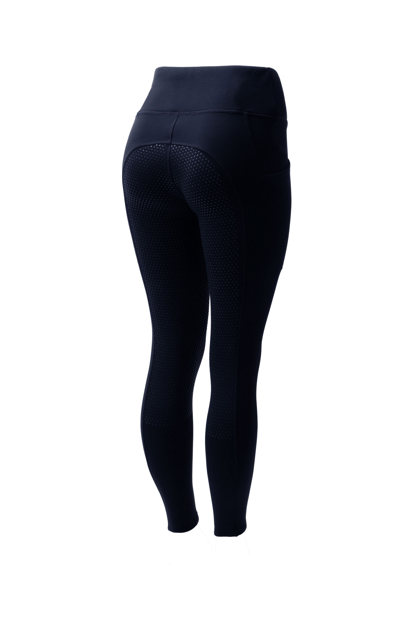 Dark navy Horze Greta Damen Thermo Vollbesatzreitleggings