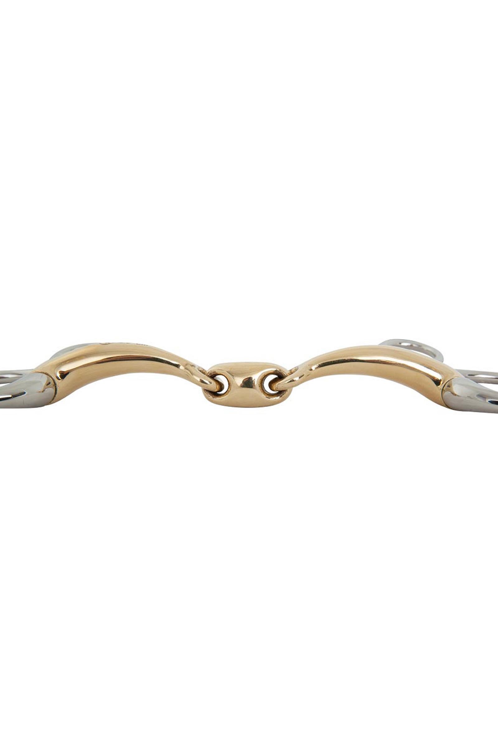 BR Soft Contact Baucher-Trense, doppelt gebrochen, 14 mm, Anzüge 110 mm