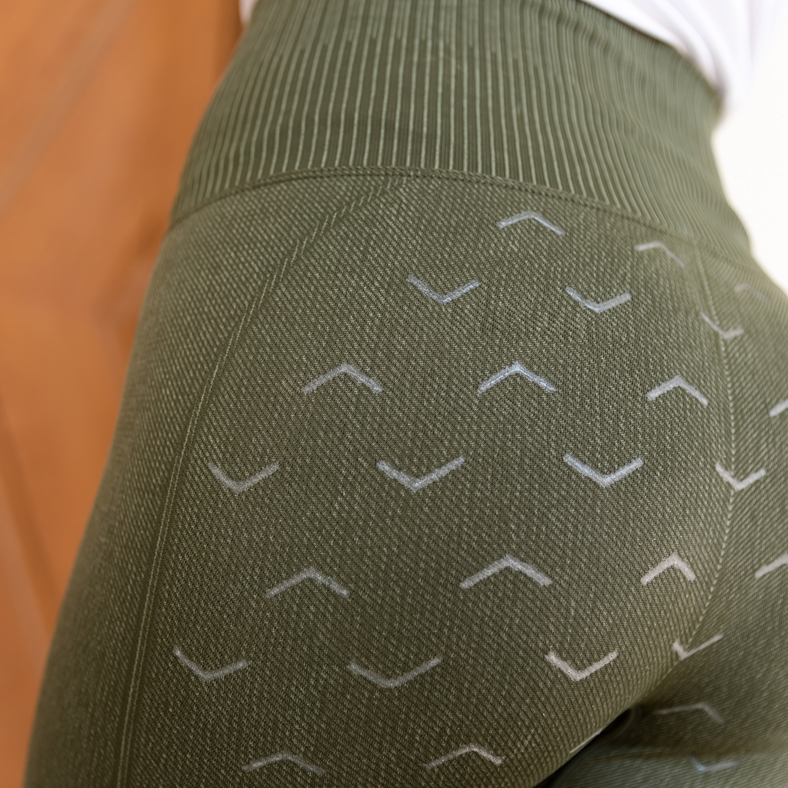 Horze Vanessa Reitleggings mit Vollbesatz, Nahtlos in Jeansoptik