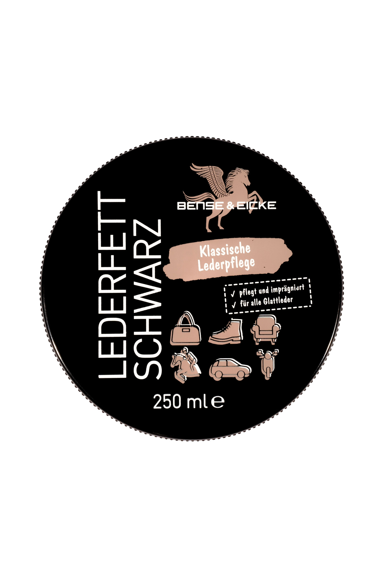 Bense & Eicke Schwarzes Lederfett, 250 ml