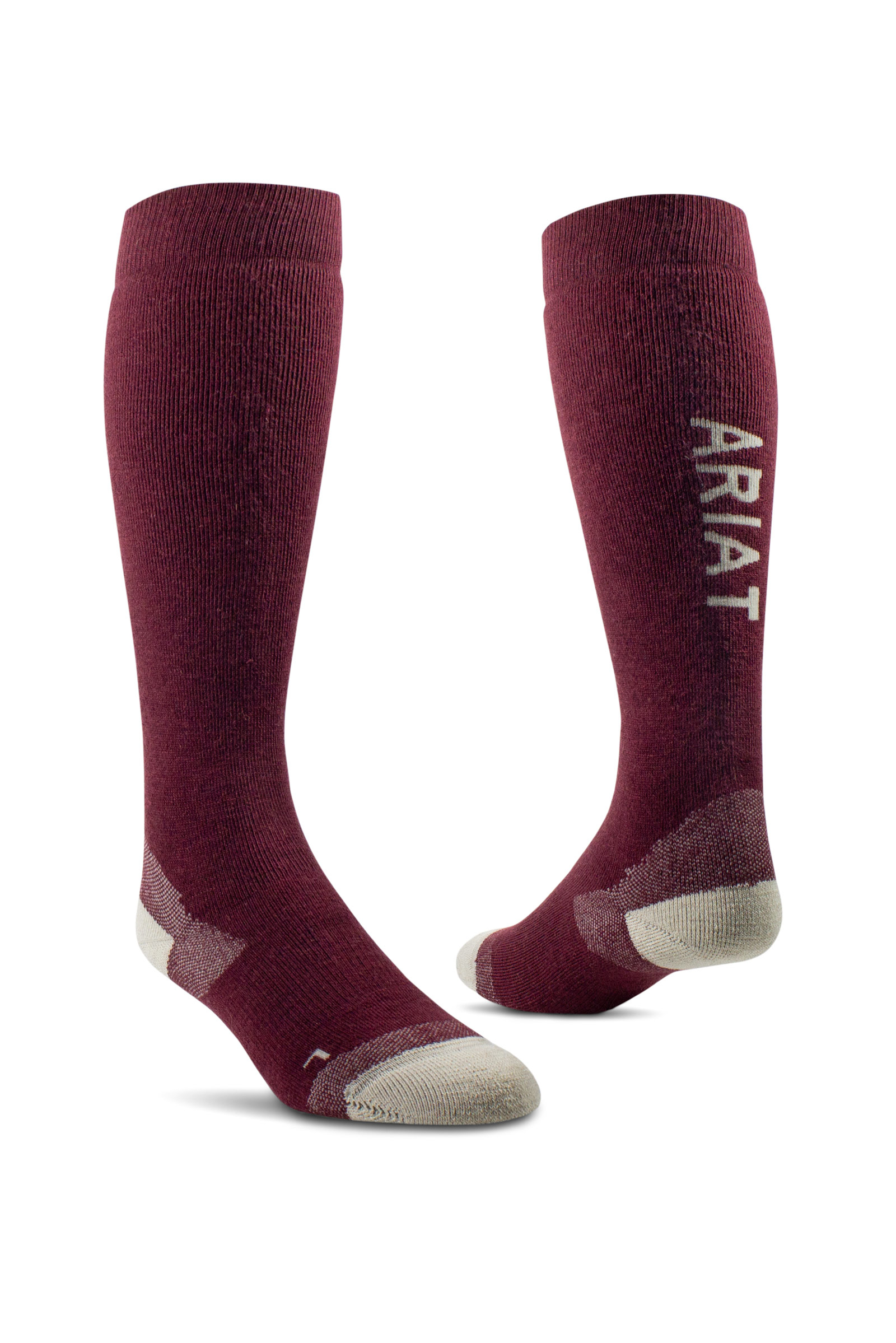 Tawny Port Ariat Country Performance Merino Socken