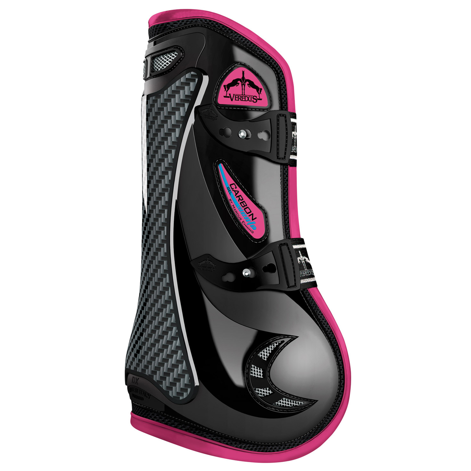 Black/Pink Veredus Carbon Gel Vento farbige Front, Gamaschen