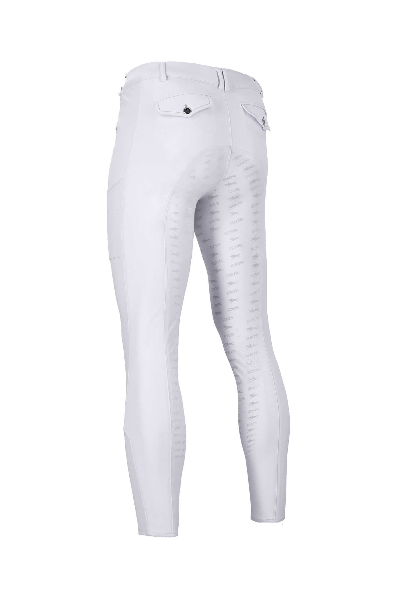 white Schockemöhle Sports Leo II Herren-Vollbesatzreithose