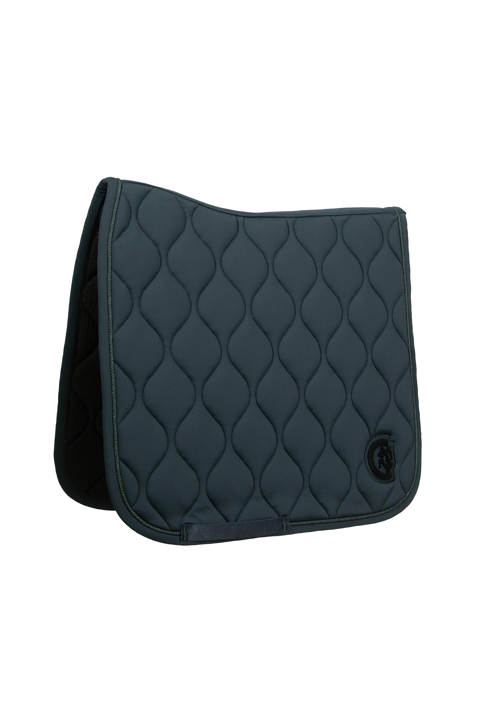 pine green Kentucky Horsewear Schabracke Wave 3D Logo Dressur