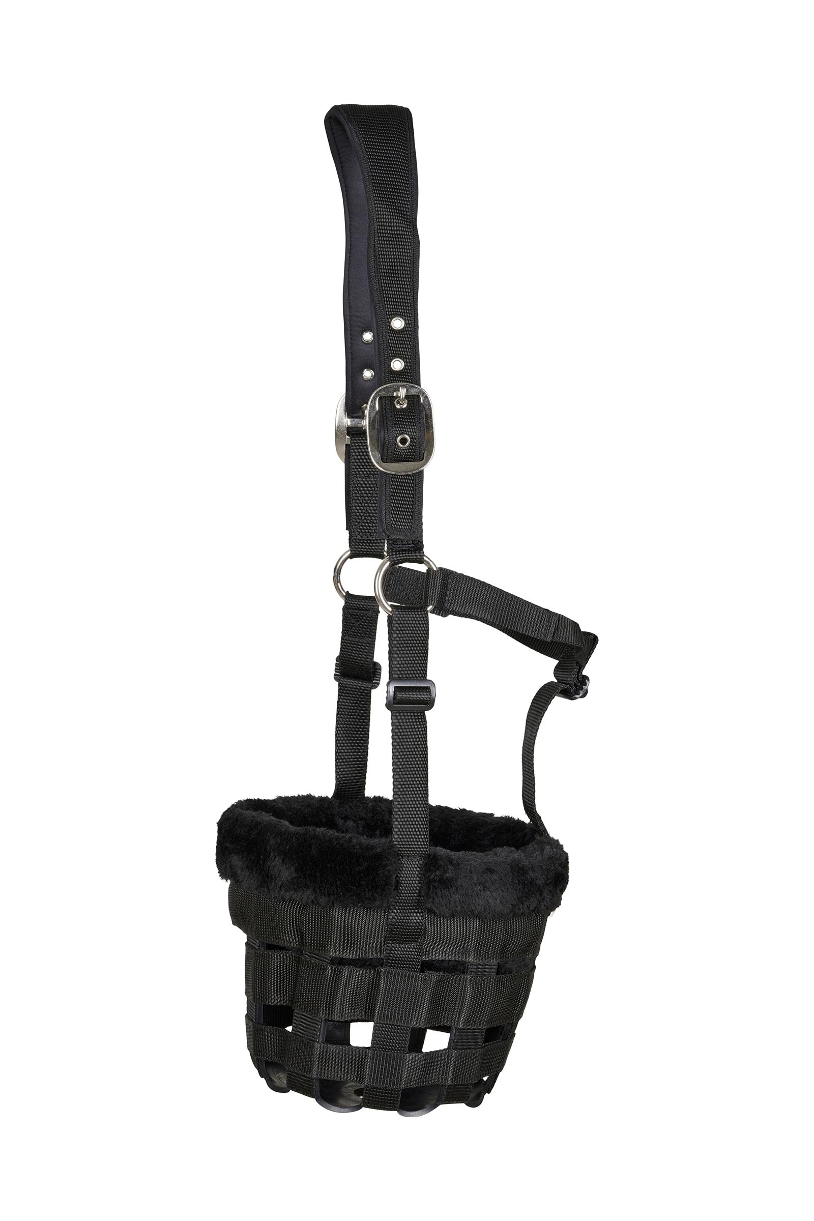 HorseGuard Anatomisch geformter Maulkorb mit Pl&uuml;schfutter