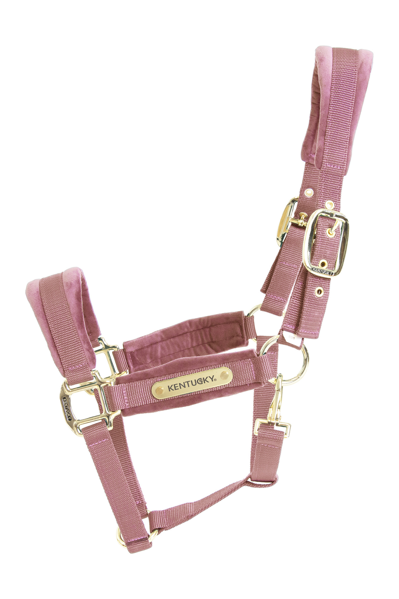 Light Pink Kentucky Horsewear Velvet Halfter