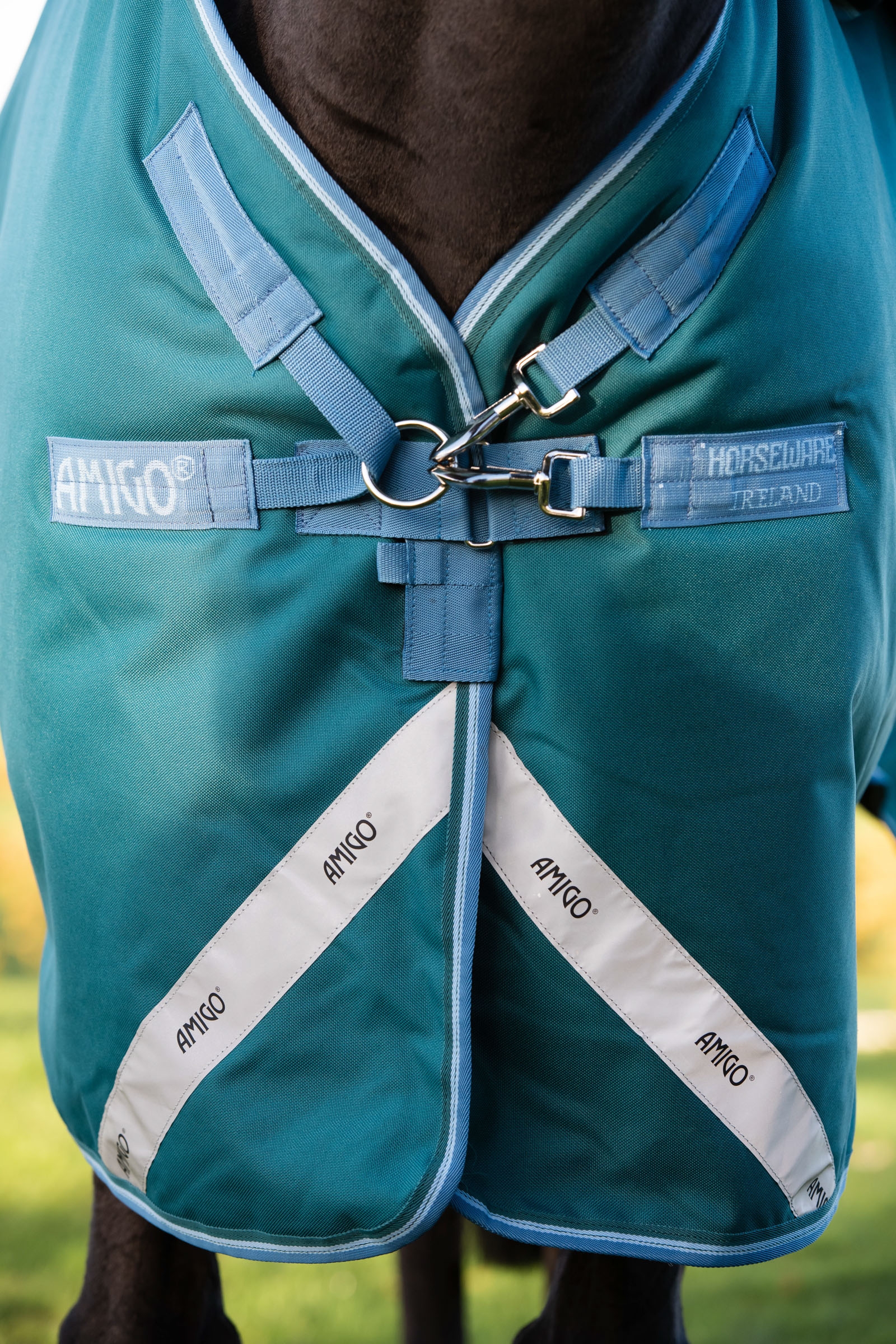 Horseware Amigo Bravo 12 Plus Weidedecke mit abnehmbarem Hals, 400g