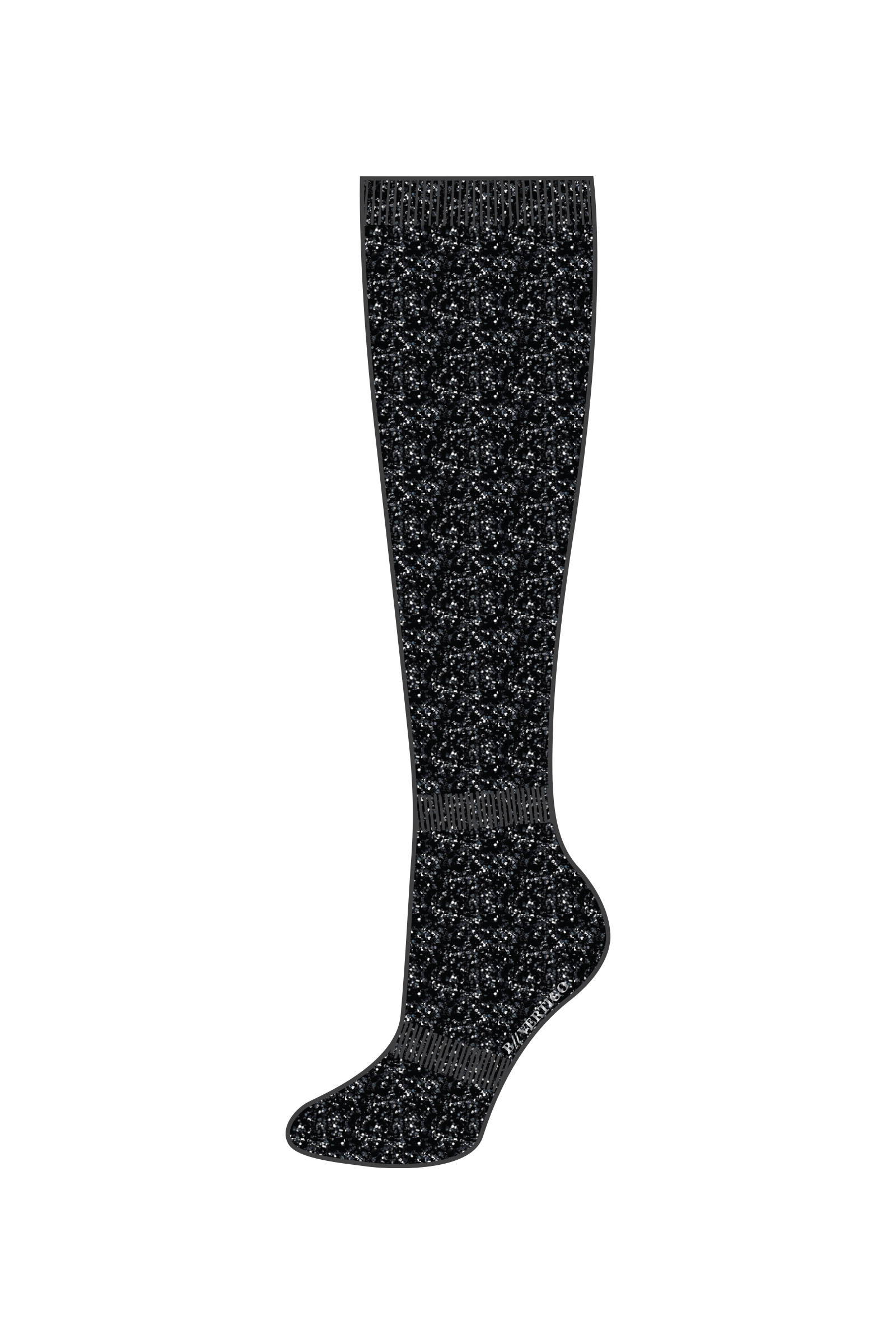 B Vertigo Shimmer Bambus-Reitsocken