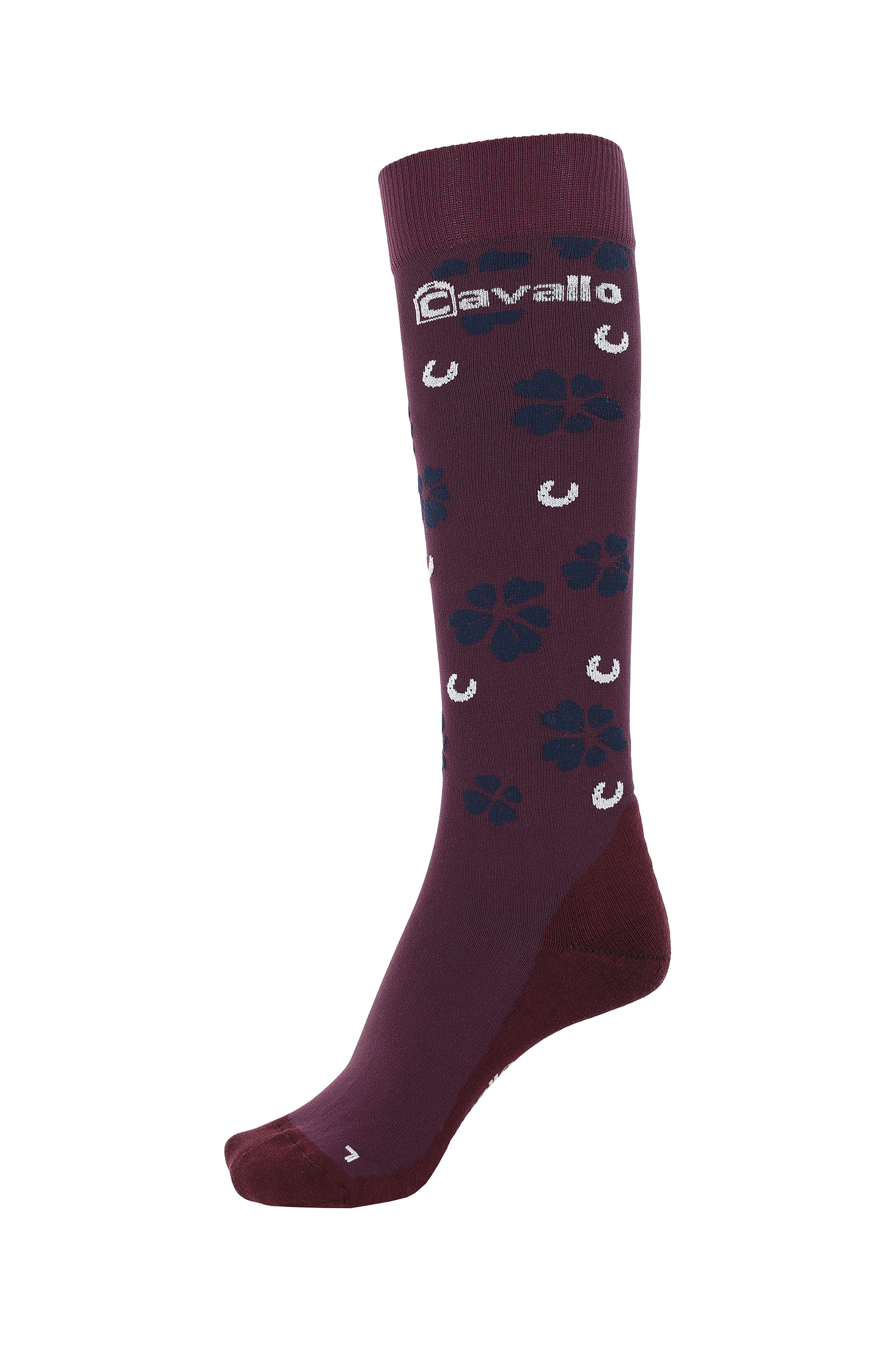 Wine Red Cavallo CavalSuccess Clover Lux Socken