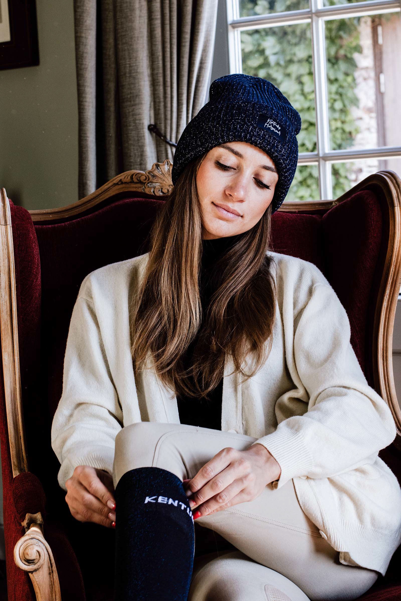 DB/AB Kentucky Horsewear Glitter Mütze