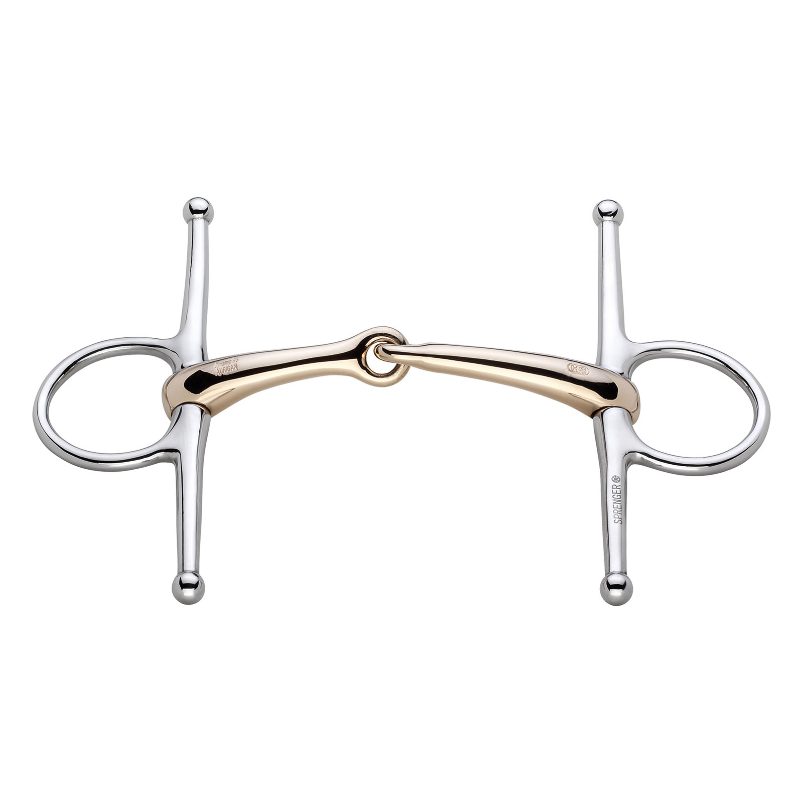 Sprenger Dynamic RS, einfach gebrochene Sensogan 16mm Schenkeltrense