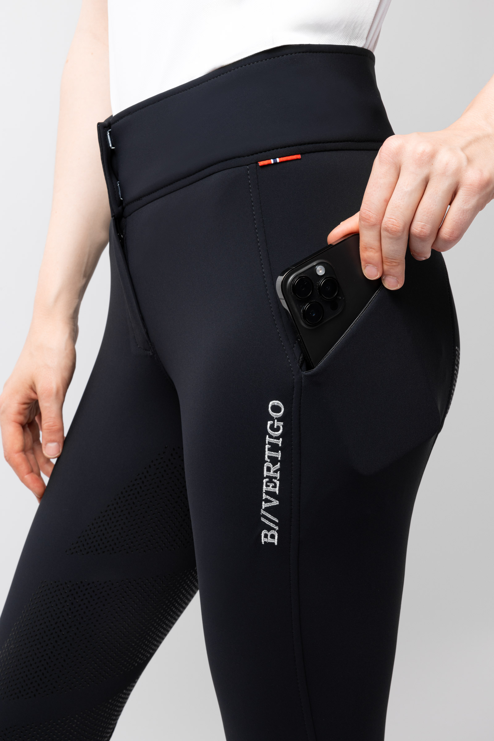 B Vertigo Justine Damen Thermoreithose mit Vollbesatz und Silikon Grip