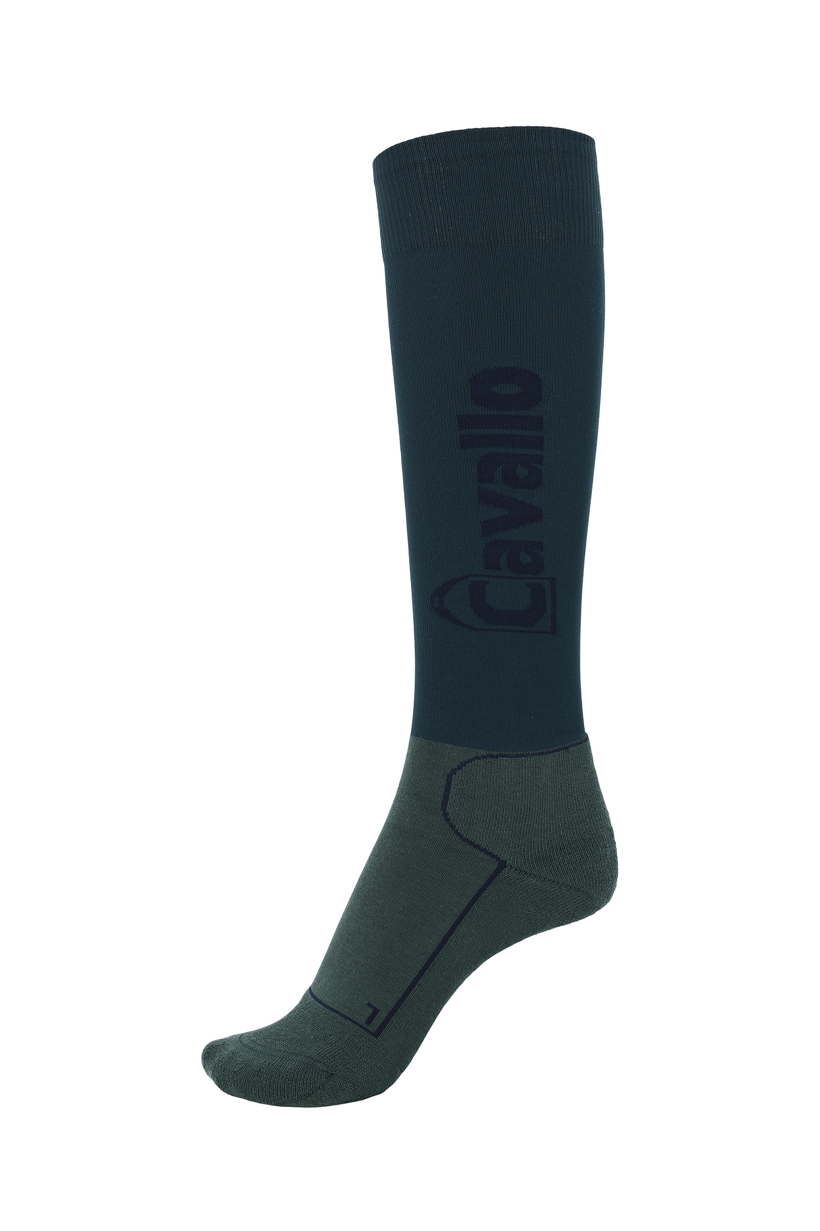 Fir green/ navy Cavallo CAVALSIMO Reitsocken