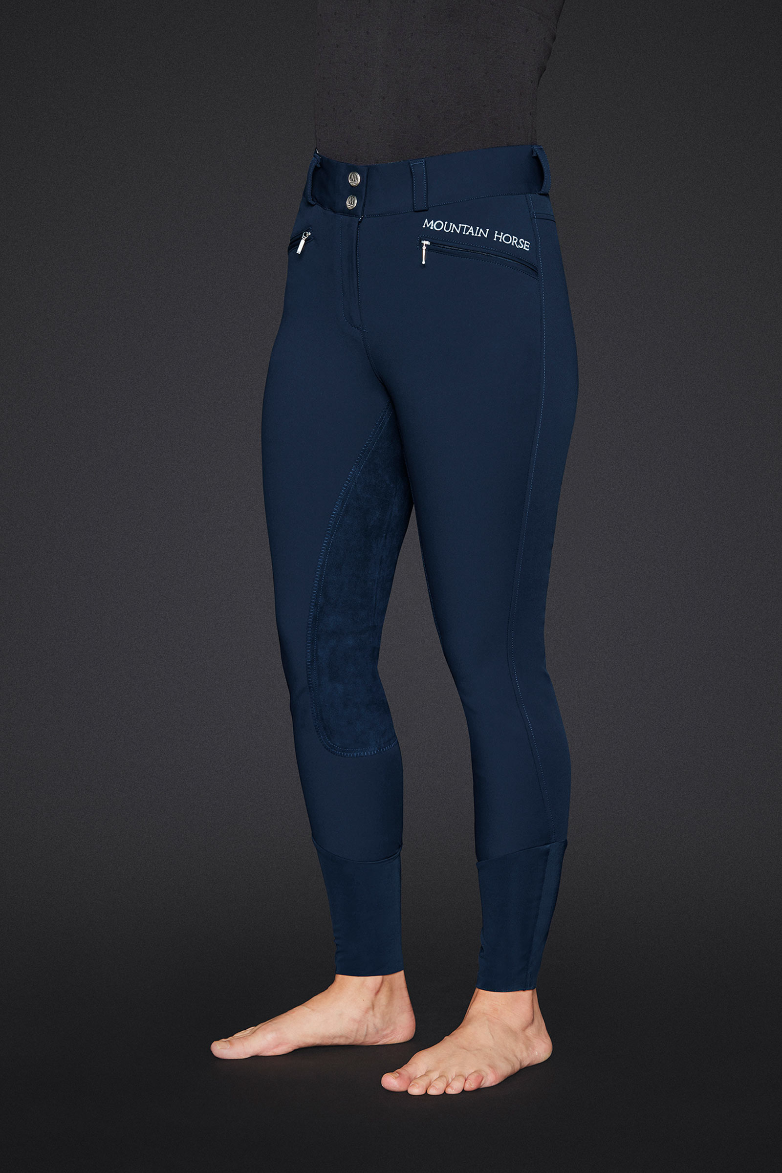 Mountain Horse Diana Damen Reithose mit Kunstleder-Vollbesatz