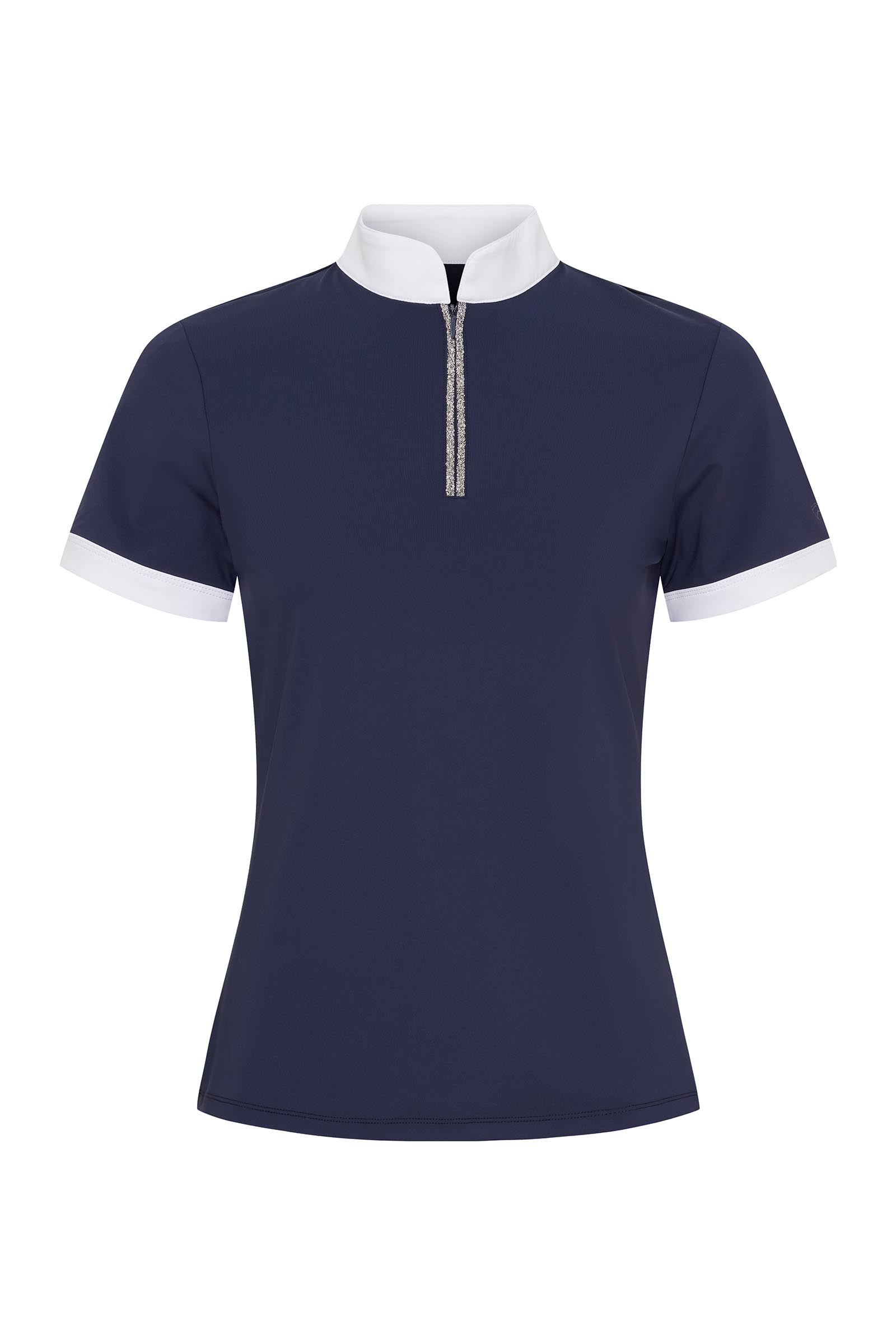 Dark Blue Catago Nice Damen Show Shirt mit 1/2 Zipper