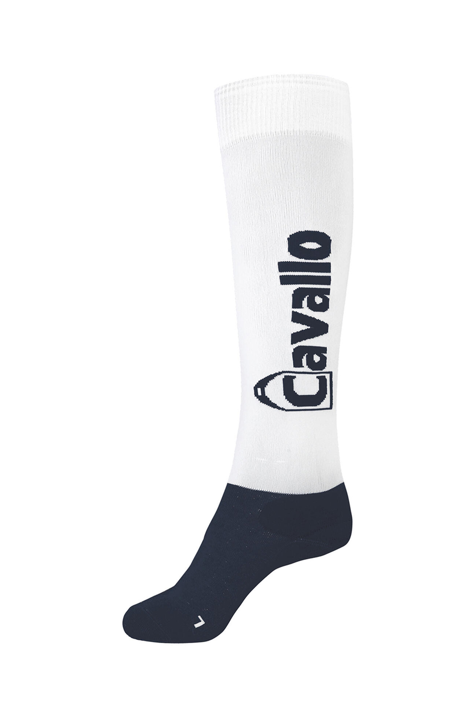 White/Dark Blue Cavallo CavalSimo Socken