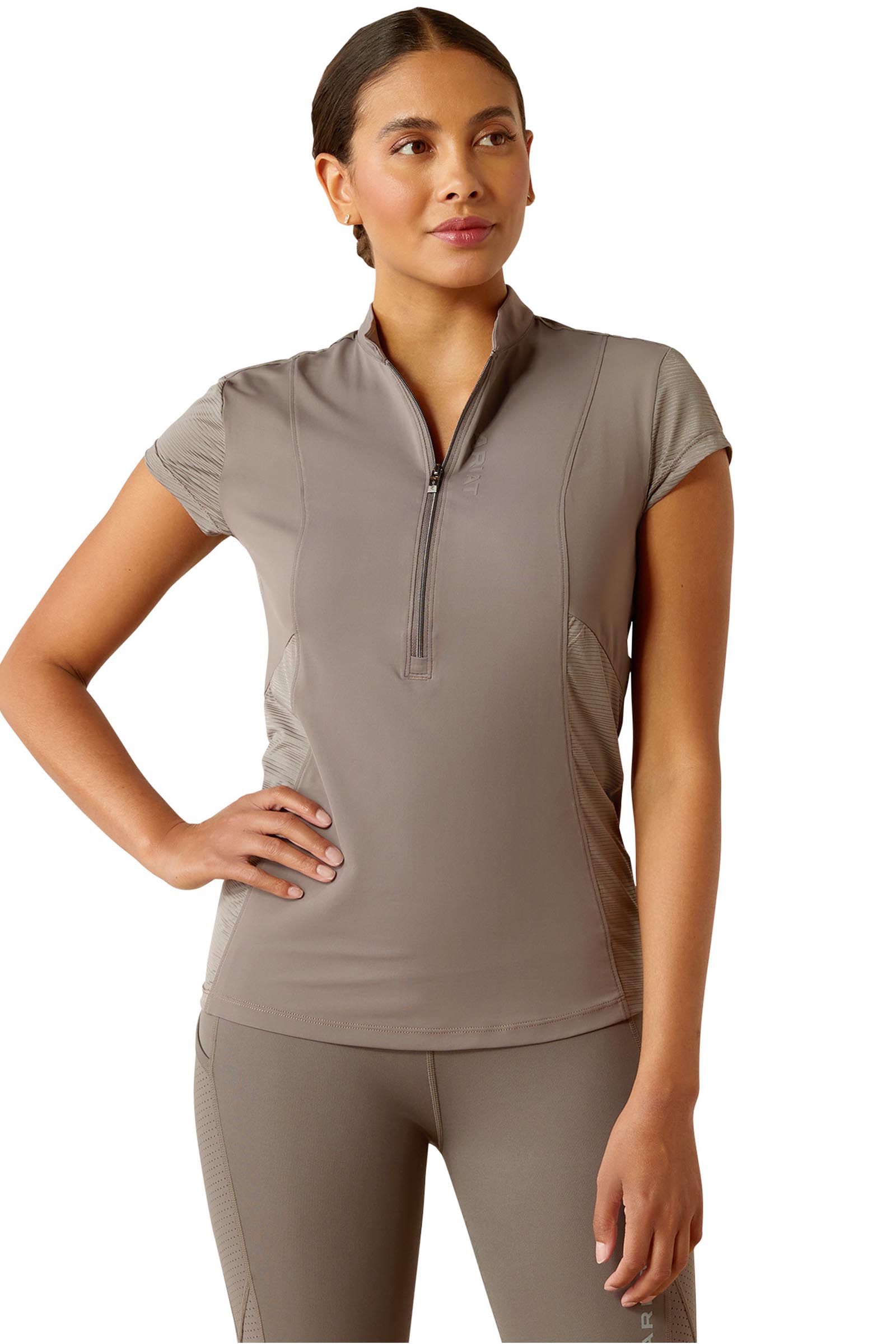 Ariat Breathe Damen Baselayer mit 1/2 Rei&szlig;verschluss