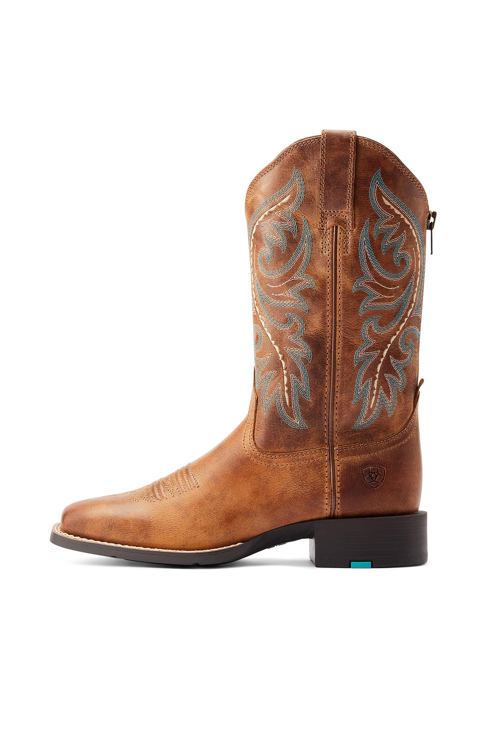 Ariat Round Up Back Zip Damen Westernstiefel mit Rei&szlig;verschluss hinten