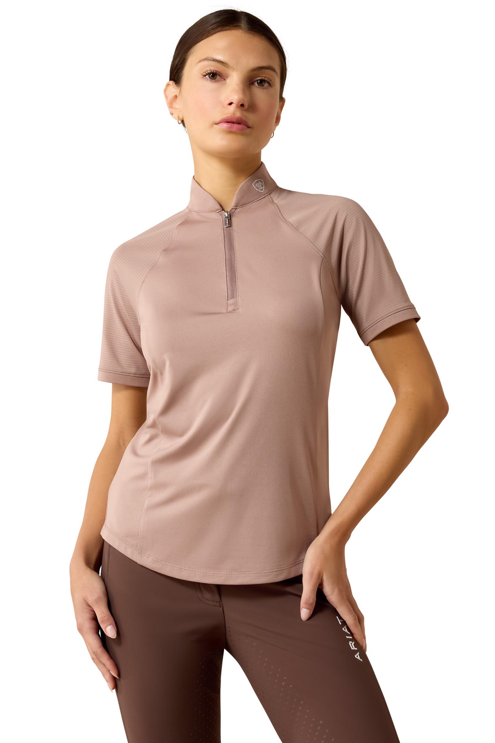 Antler Ariat Soquel Damen Baselayer mit 1/4 Rei&szlig;verschluss