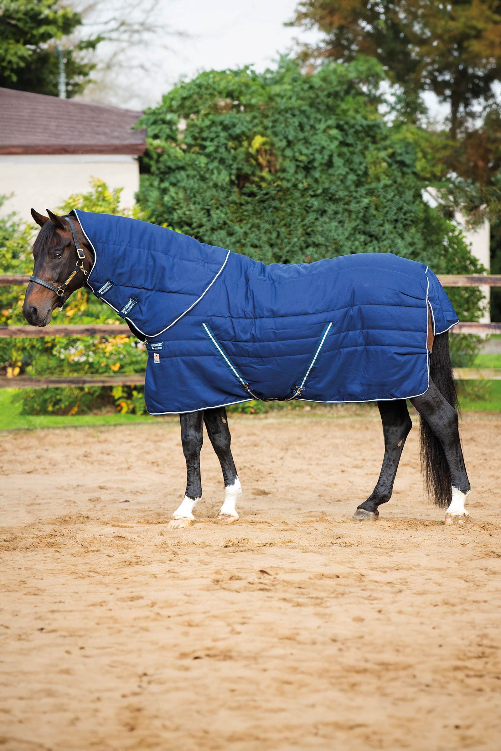 Horseware Rambo Plus Vari-Layer Stalldecke mit abnehmbarem Halsteil, 450 g