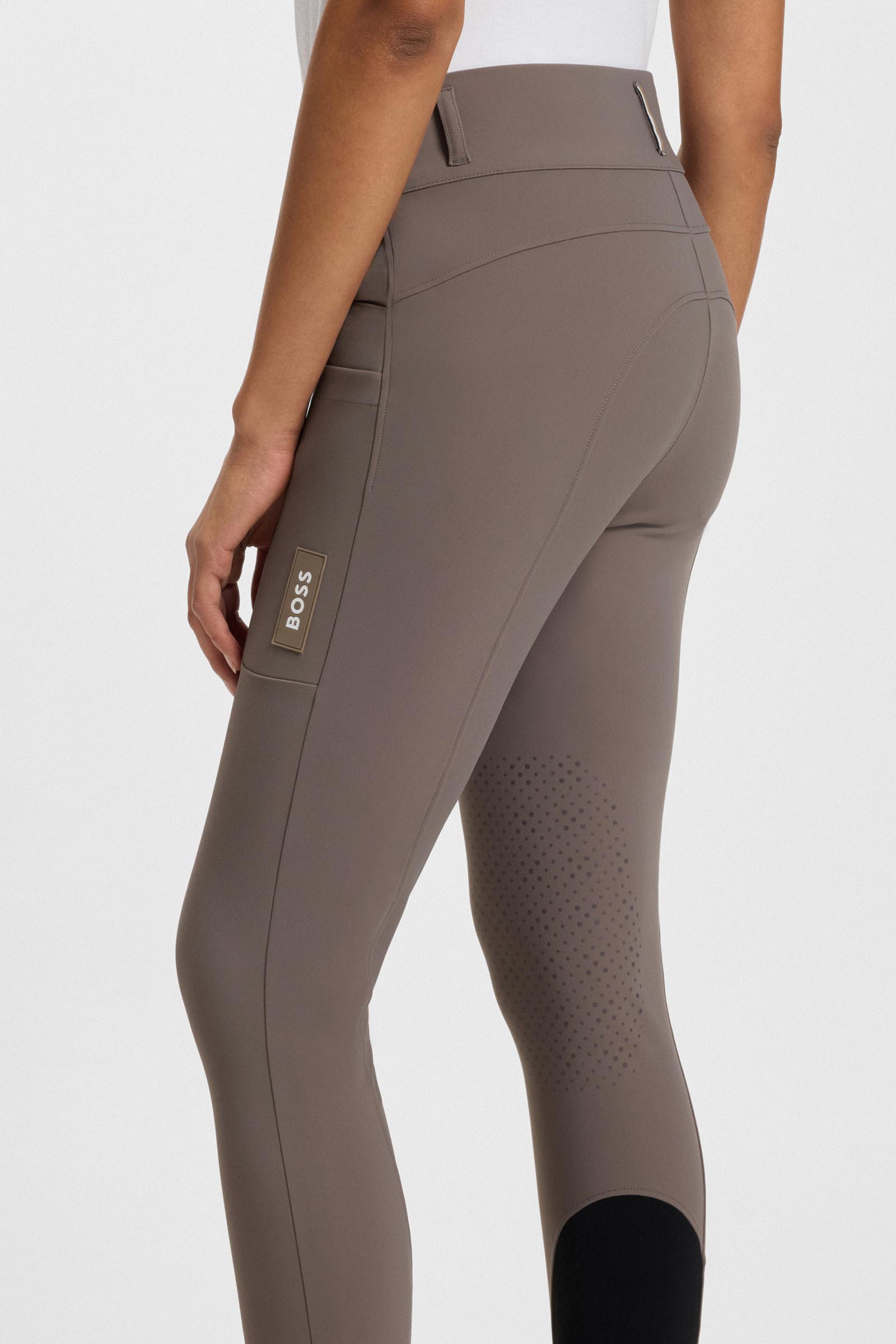 Boss Hannah Damen High Waist Kniebesatz Technical Reithose