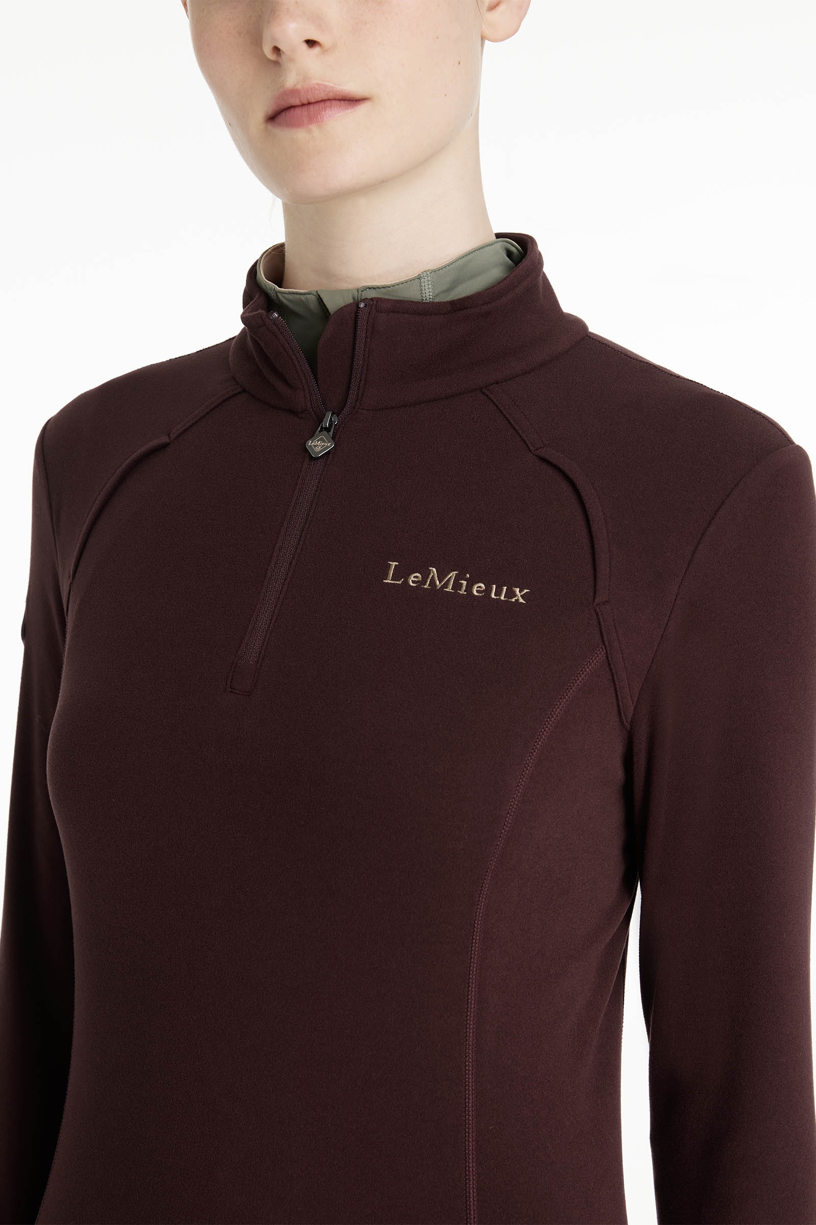 LeMieux Frances Damen Fleece mit Viertelrei&szlig;verschluss
