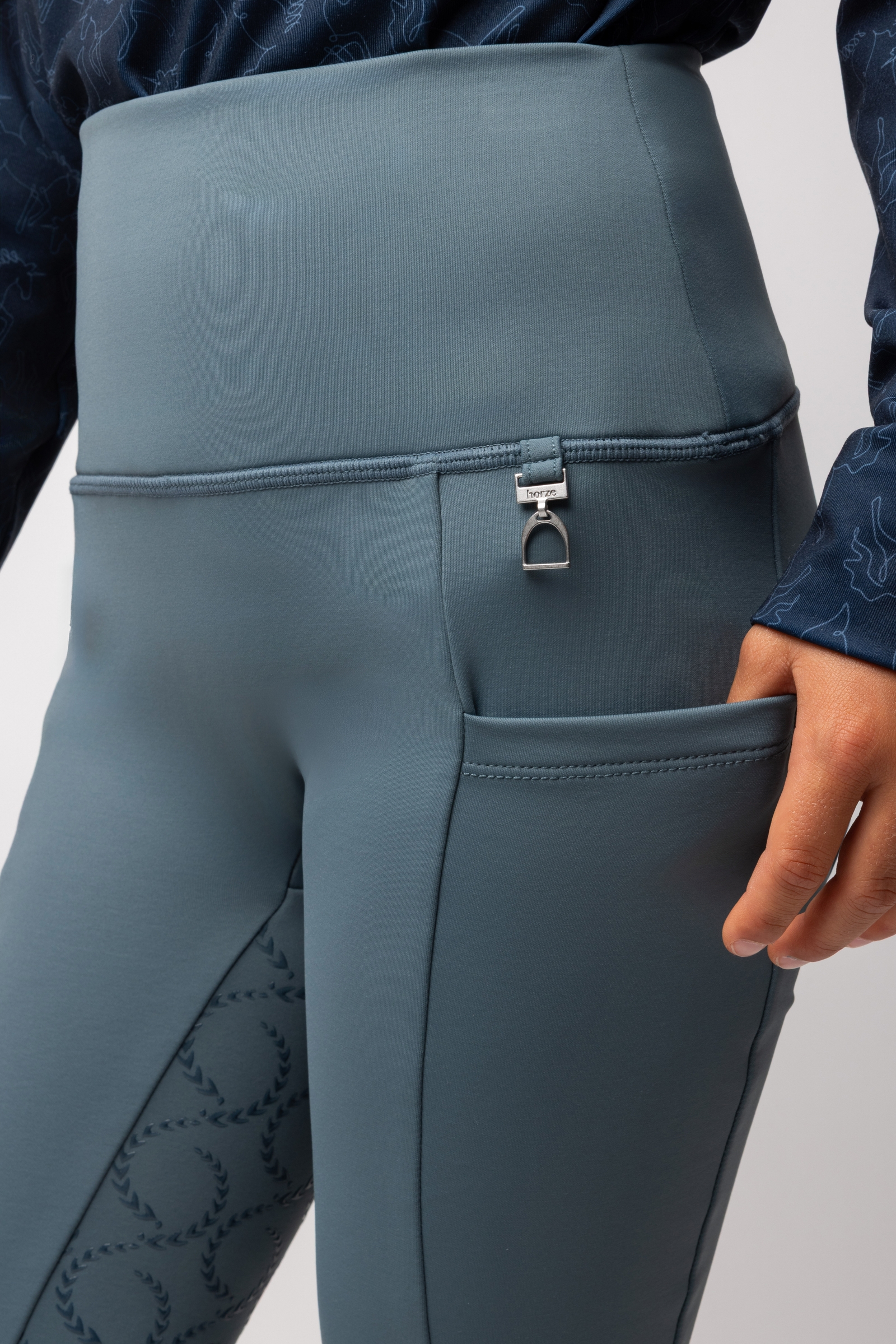 Horze Gillian Kinder Thermo Vollgrip Reitleggings