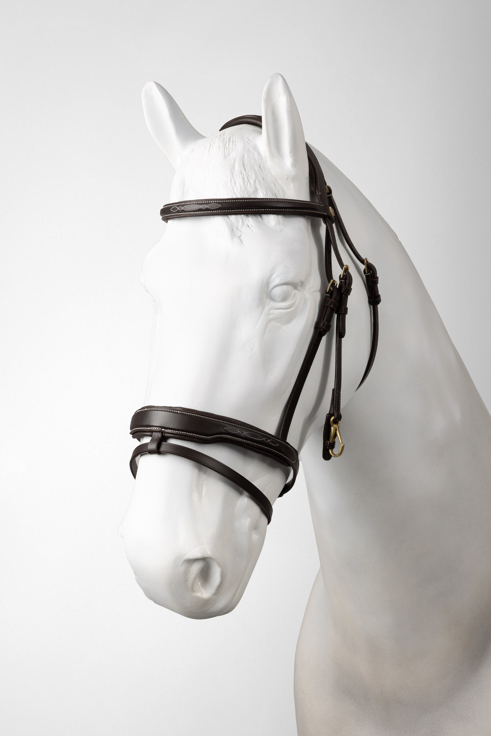 Brown Horze Deauville Springtrense mit Karabinerhaken