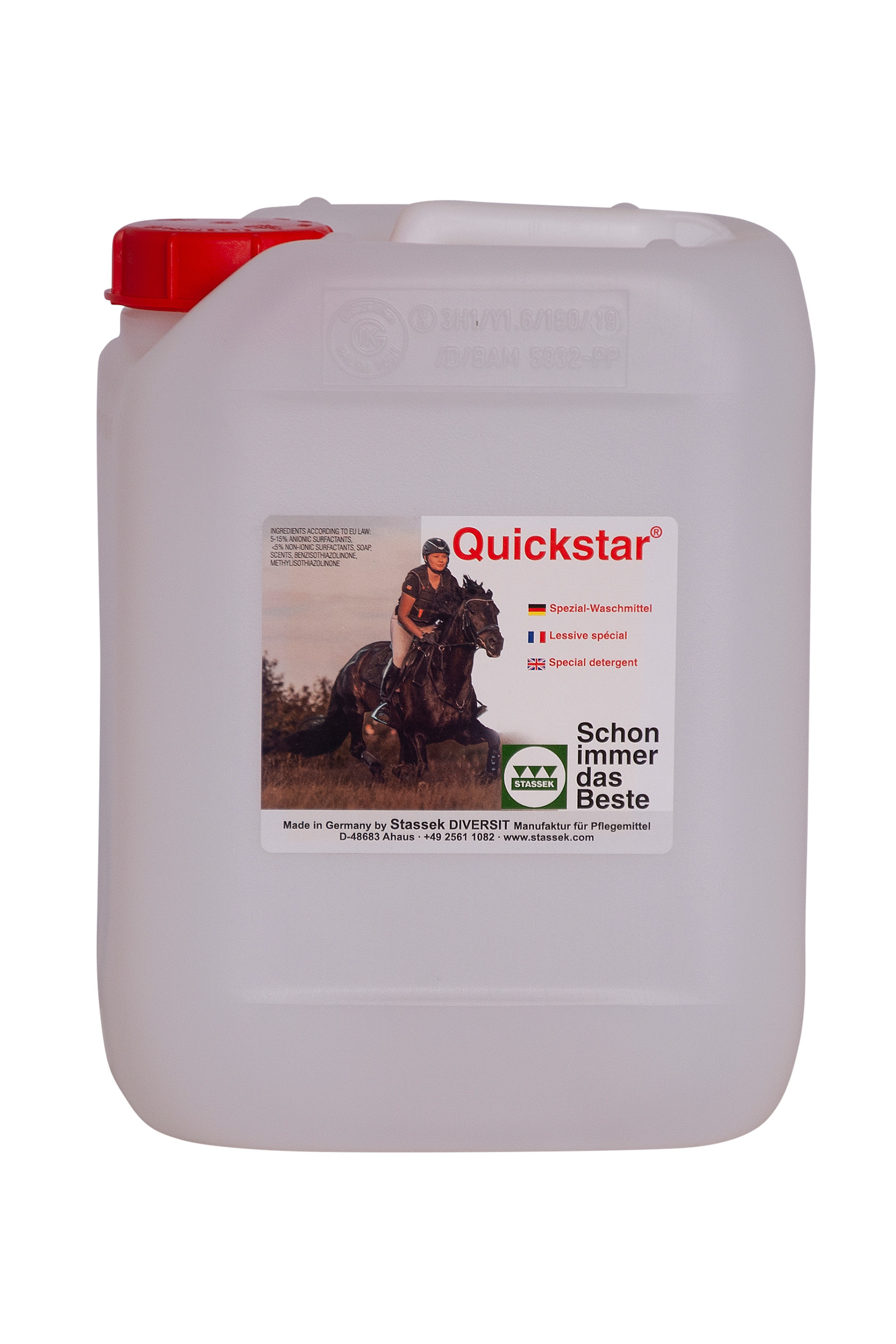 Stassek Quickstar Spezialwaschmittel für Leder und Wolle, 5 Liter