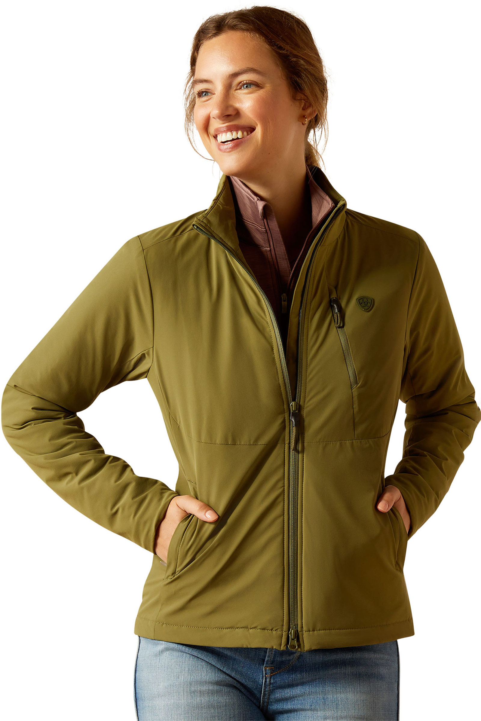 Winter Moss Ariat Rion StretchShell Wattierte Jacke
