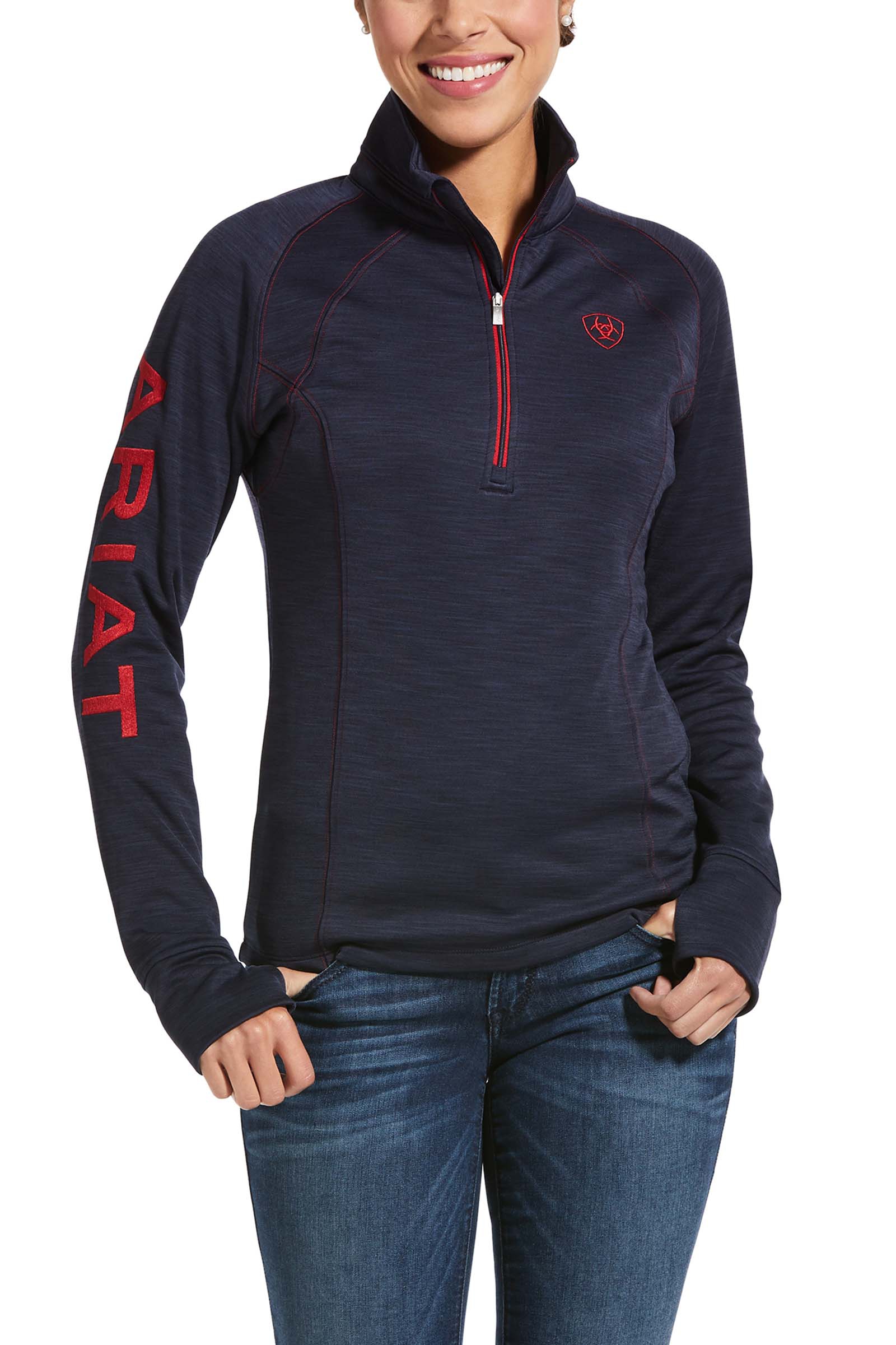 Ariat Frauen Tek Team 1/2 Zip Sweatshirt