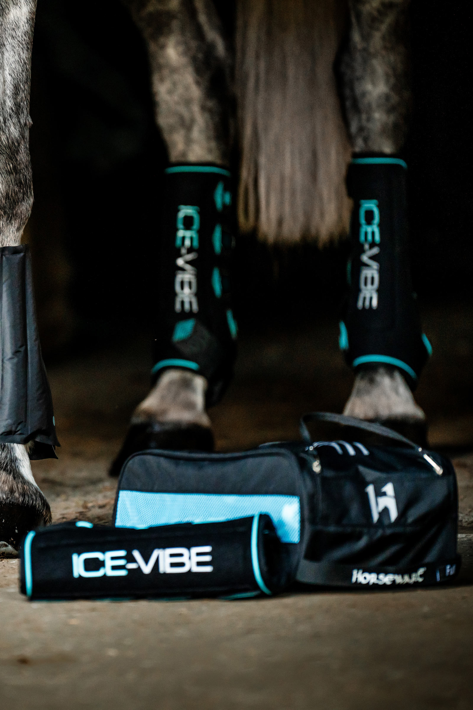 Horseware Ice-Vibe Gamaschen mit K&uuml;hl- und Vibrationsfunktion (Paar)