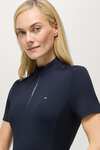 Tommy Hilfiger Equestrian Palma Damen Trainingsshirt mit 1/4 Rei&szlig;verschluss