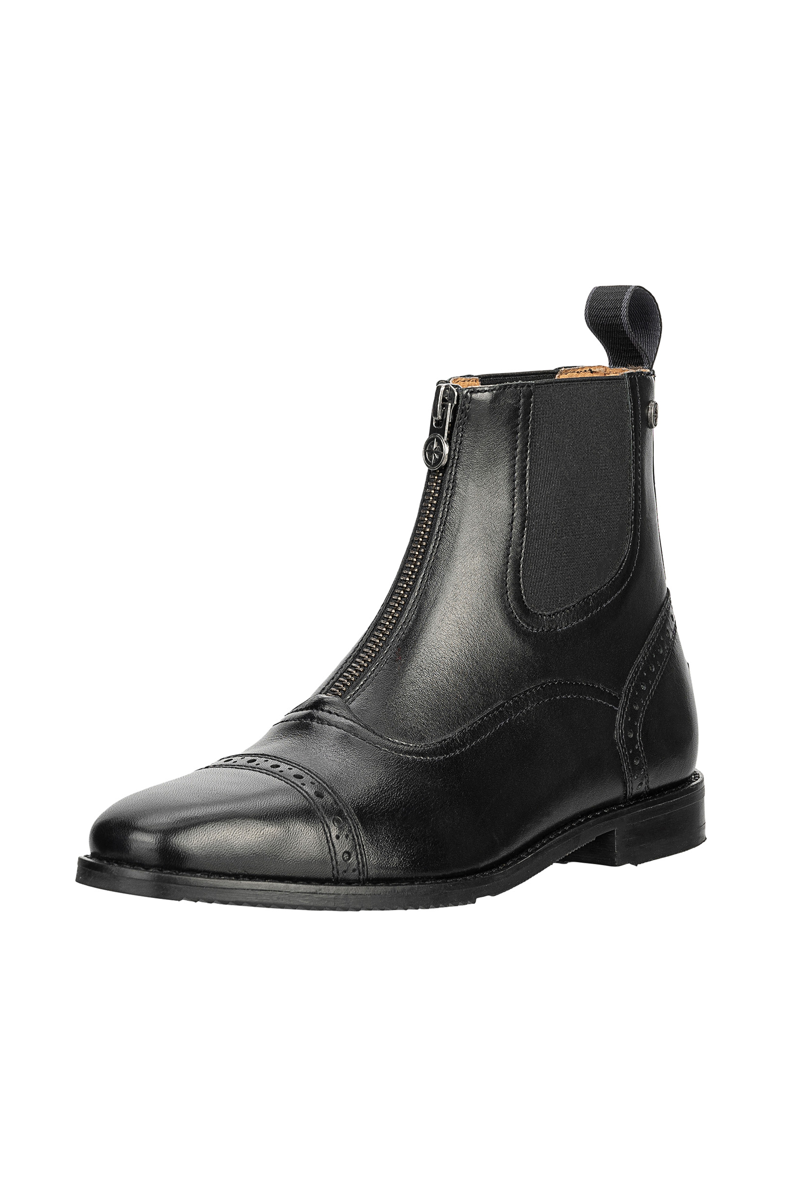 black Suedwind Footwear Florentina Front Zip Reitstiefeletten