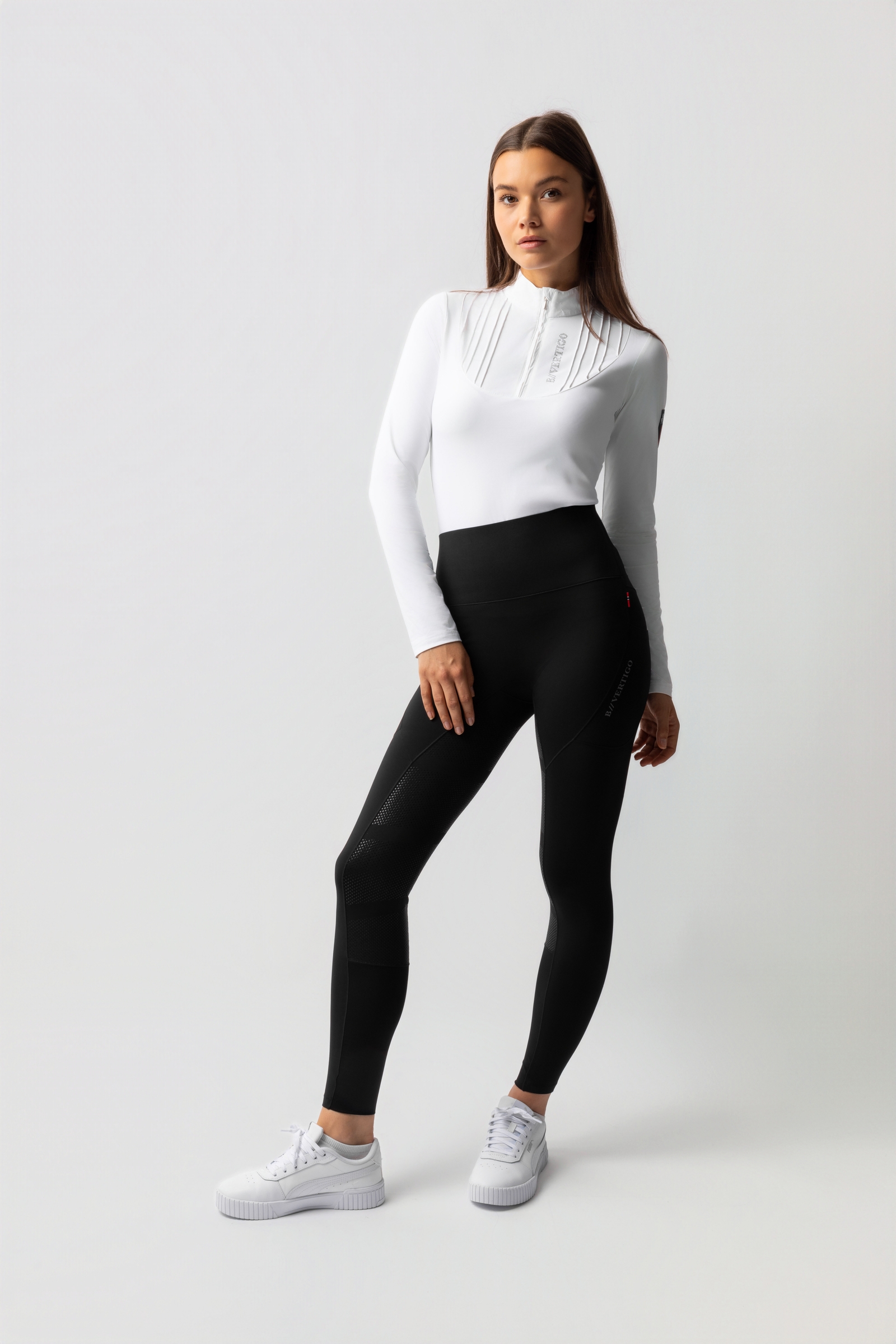B Vertigo Leonora Damen nahtlose Thermo-Reithosen mit Vollbesatz